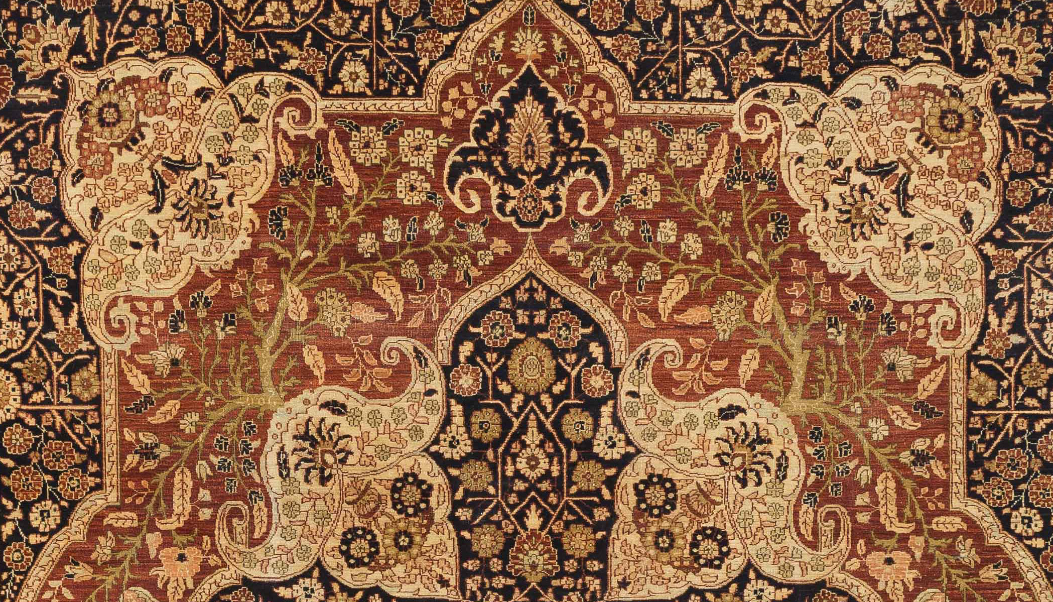 Thumbnail 9 for Turkey Tabriz Traditional Rug 13831
