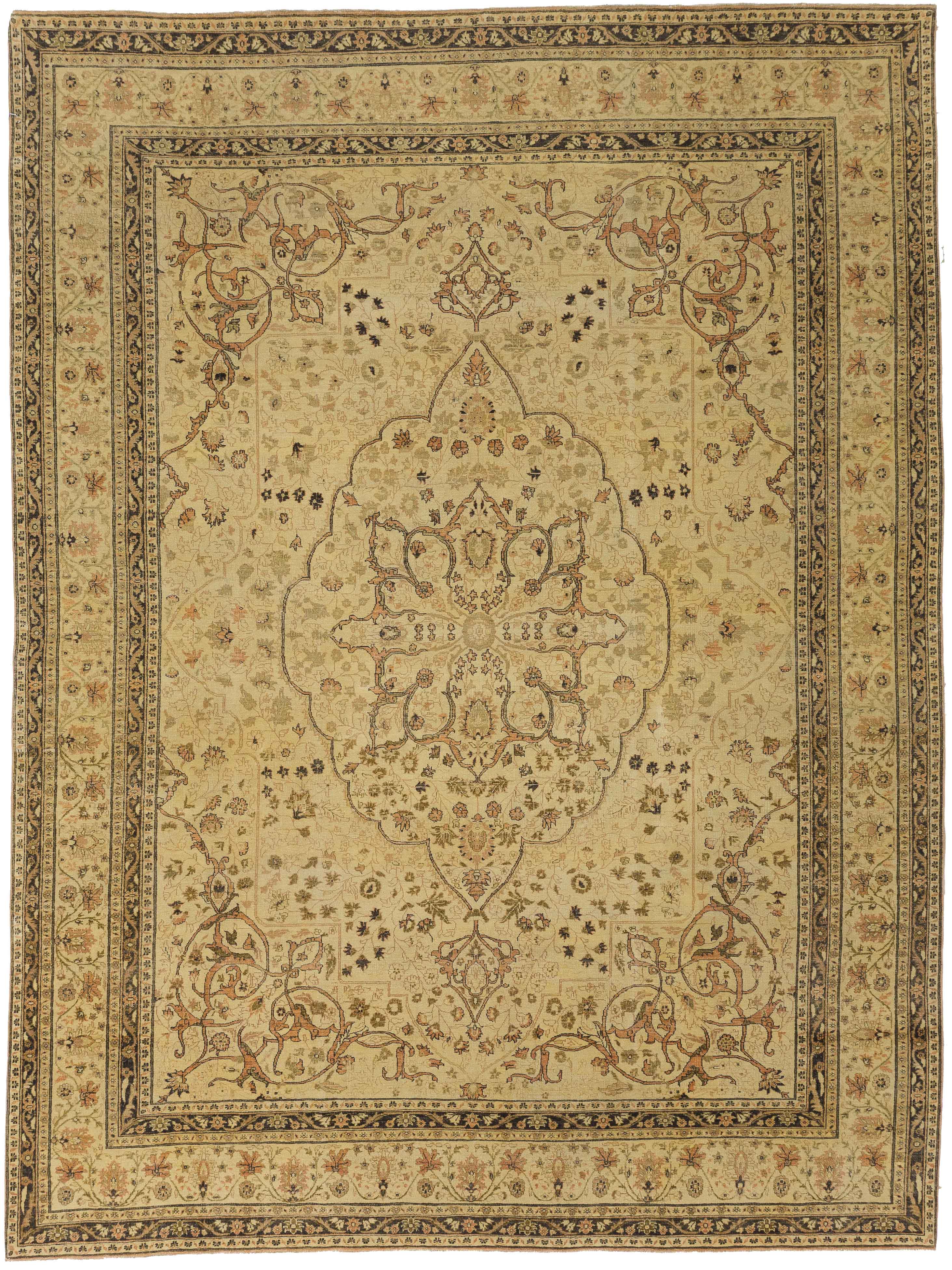 Thumbnail 2 for Turkey Tabriz Transitional Rug 13840