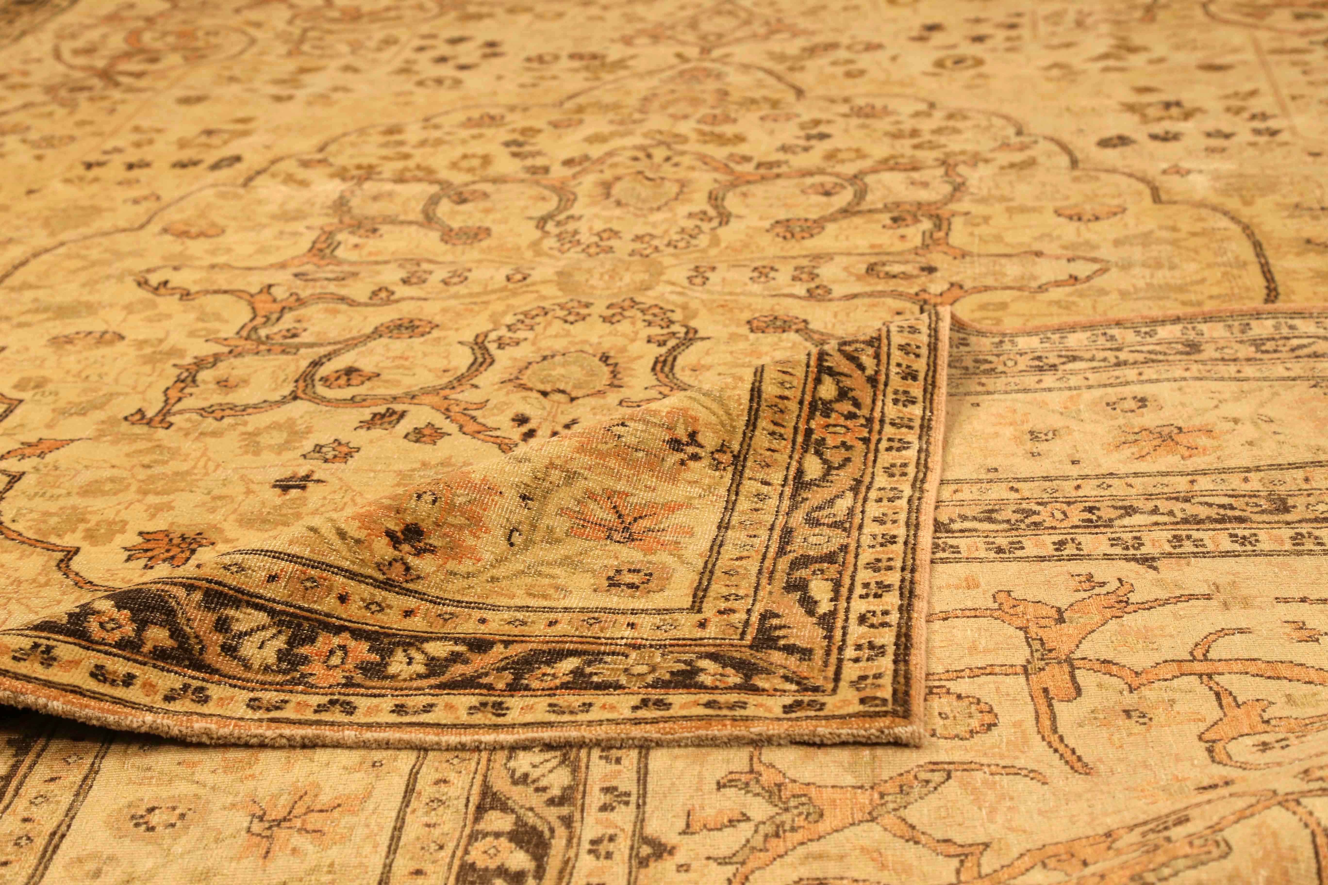 Thumbnail 10 for Turkey Tabriz Transitional Rug 13840