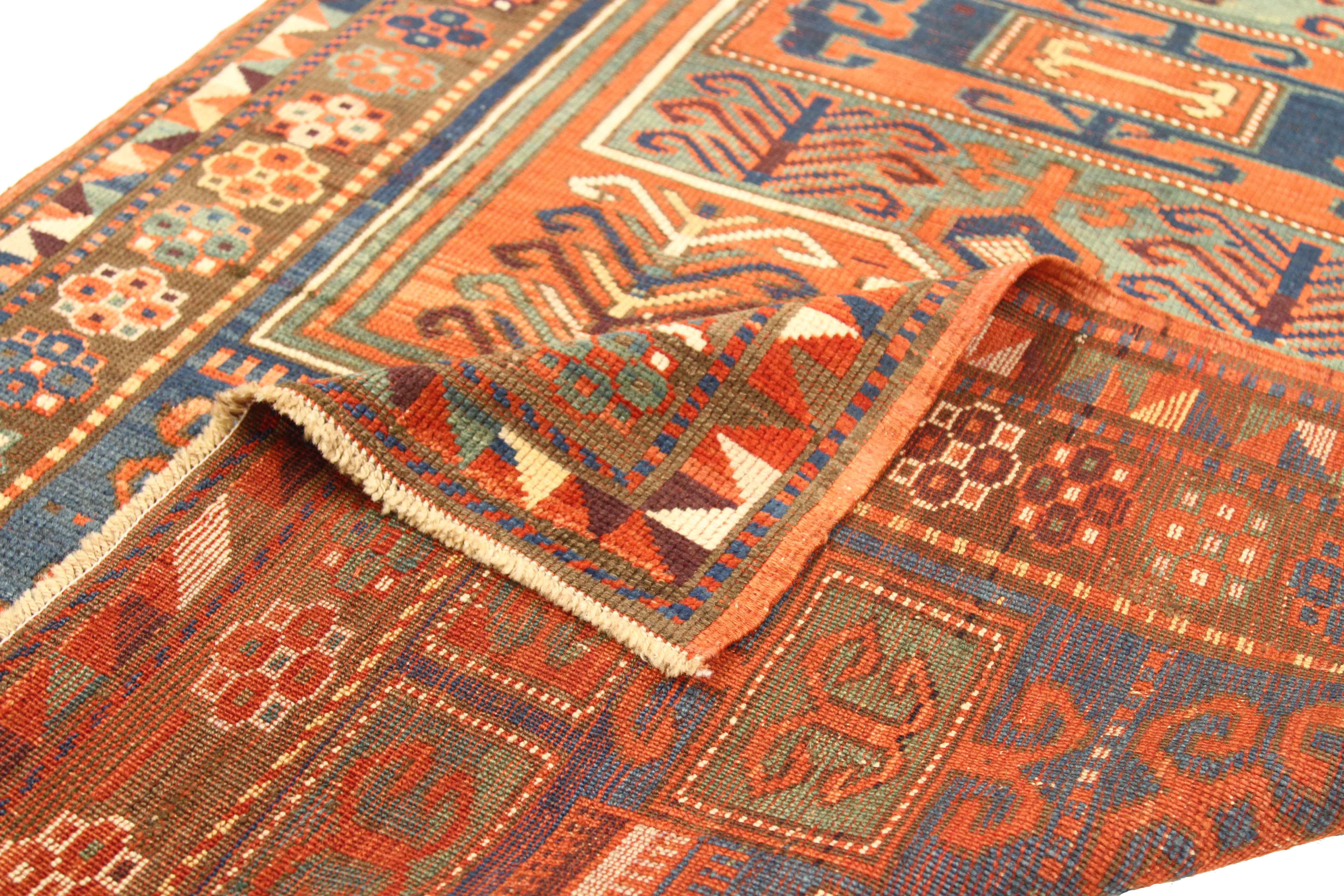 Thumbnail 2 for Antique Russia Kazakhstan Traditional Rug 73470