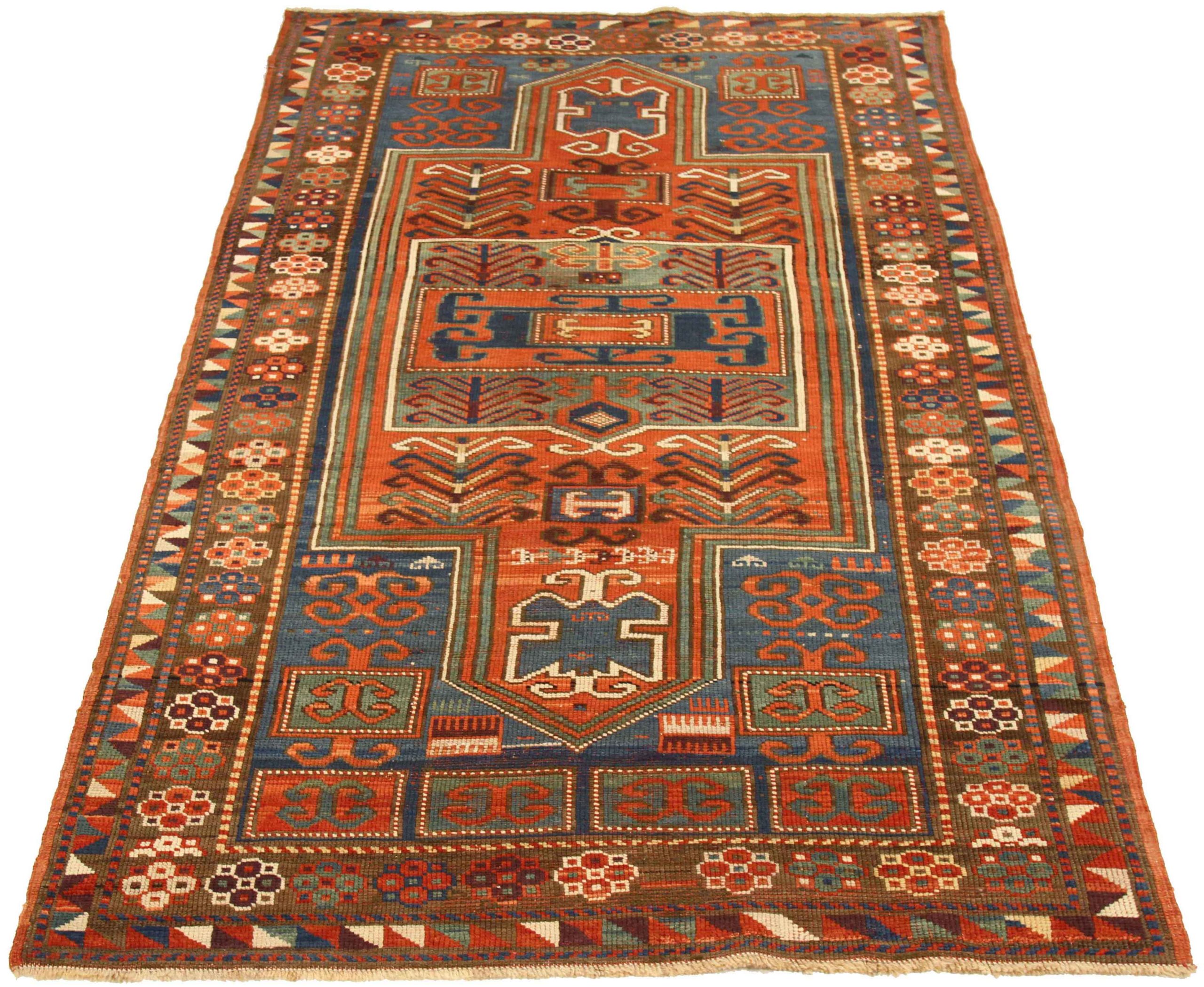 Thumbnail 3 for Antique Russia Kazakhstan Traditional Rug 73470