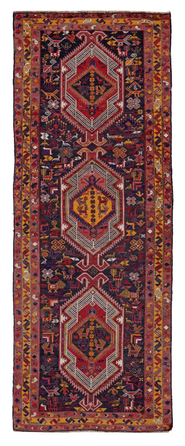 Thumbnail 2 for Antique Persian Azarbaijan Traditional Rug 91428