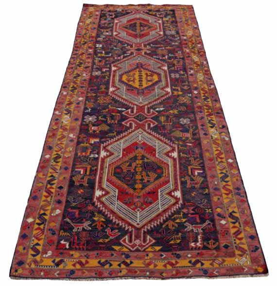 Thumbnail 8 for Antique Persian Azarbaijan Traditional Rug 91428