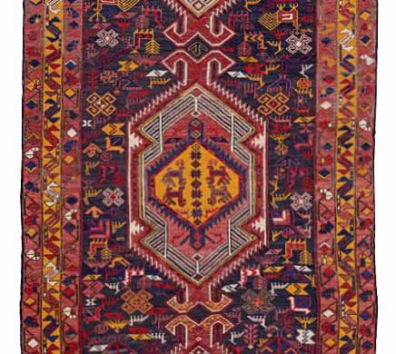 Thumbnail 7 for Antique Persian Azarbaijan Traditional Rug 91428