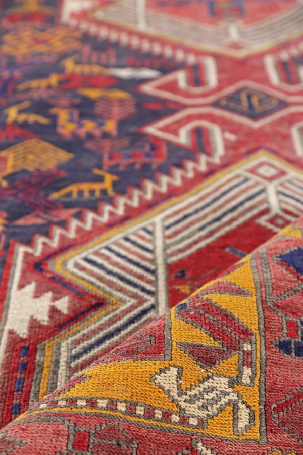 Thumbnail 4 for Antique Persian Azarbaijan Traditional Rug 91428