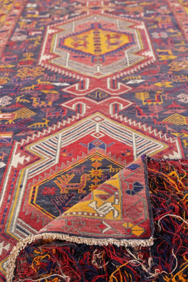 Thumbnail 3 for Antique Persian Azarbaijan Traditional Rug 91428