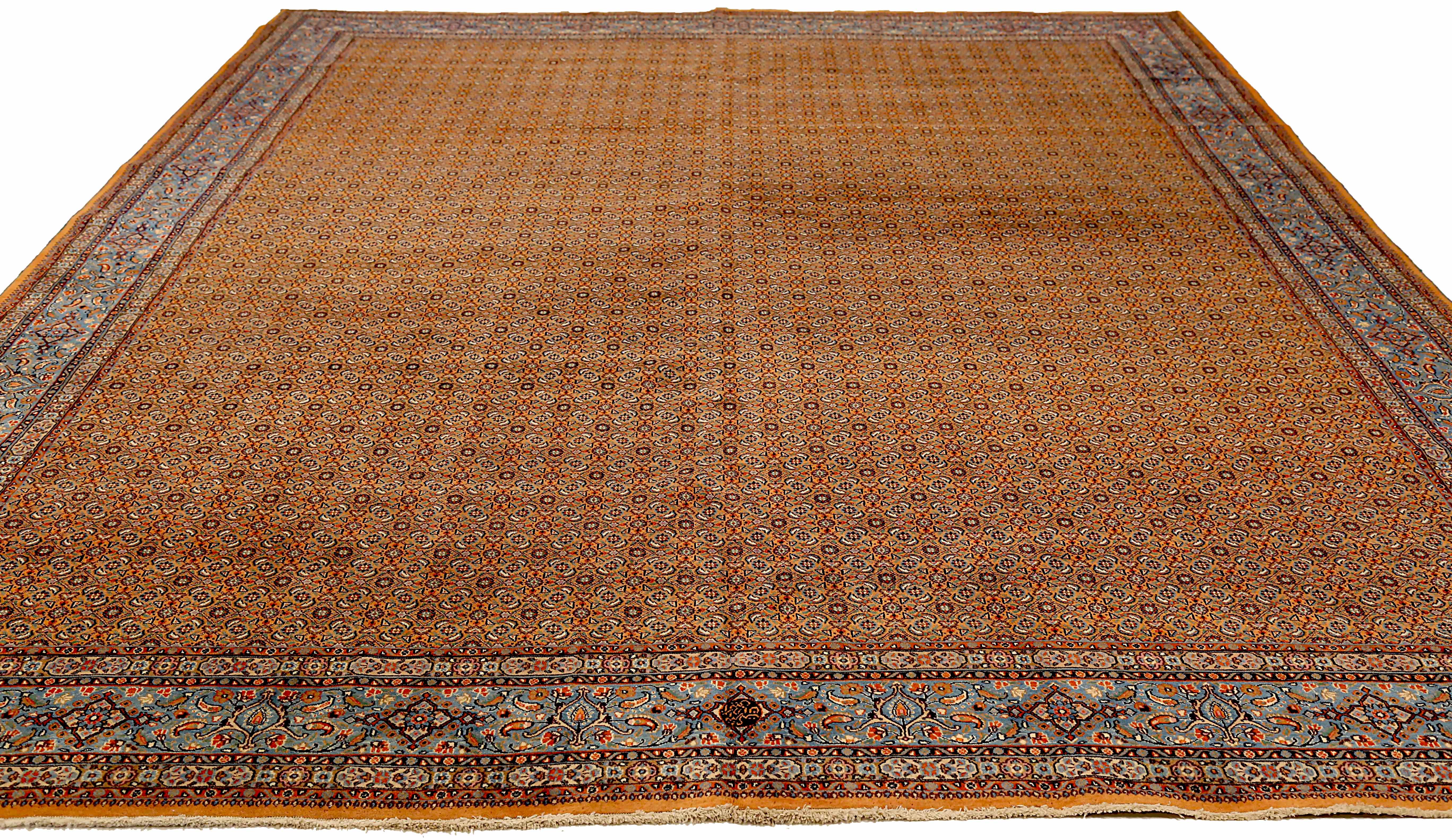 Thumbnail 3 for Antique Persian Mashad Traditional Rug 73539