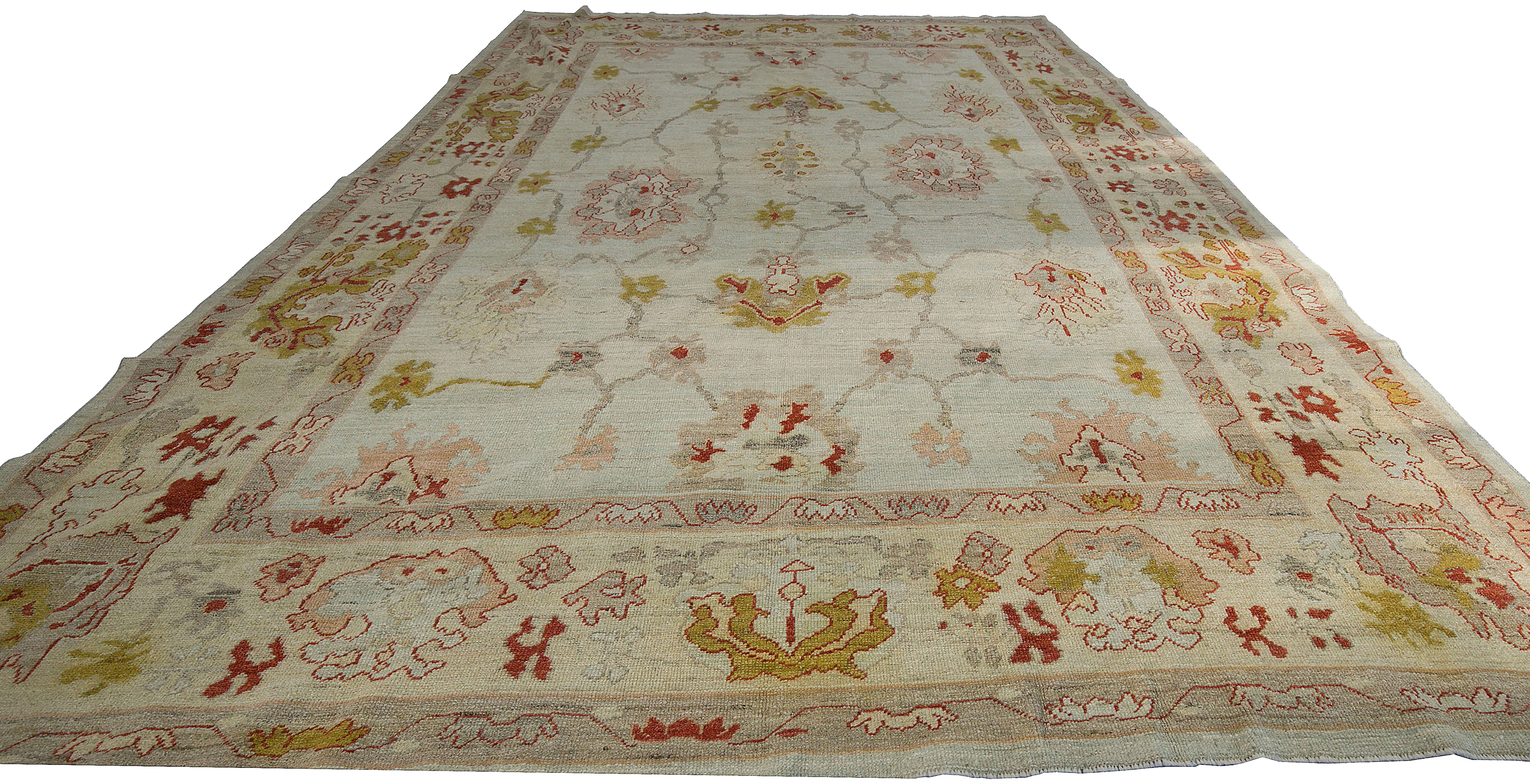 Thumbnail 3 for Turkey Oushak Tribal Rug 88247