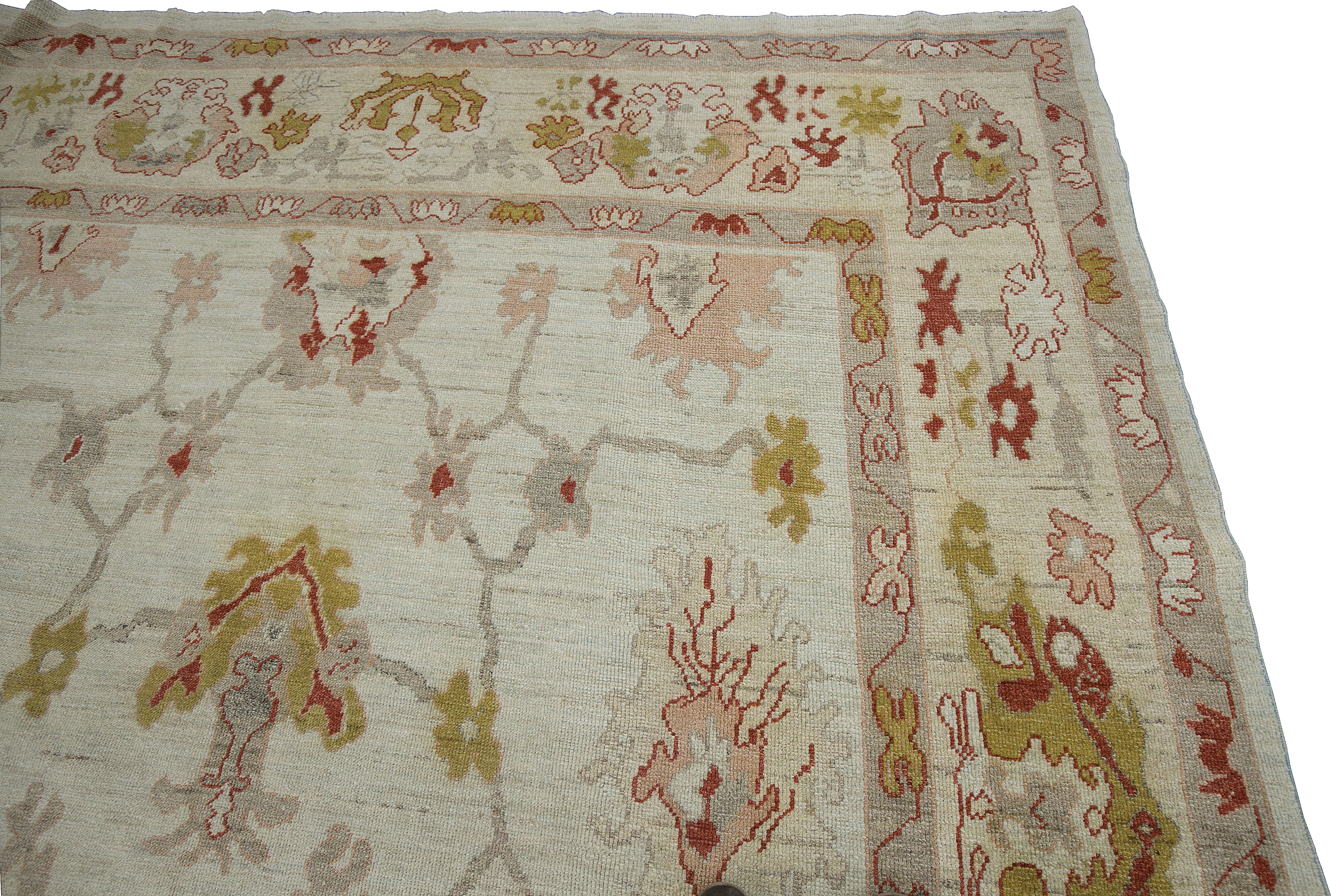 Thumbnail 4 for Turkey Oushak Tribal Rug 88247