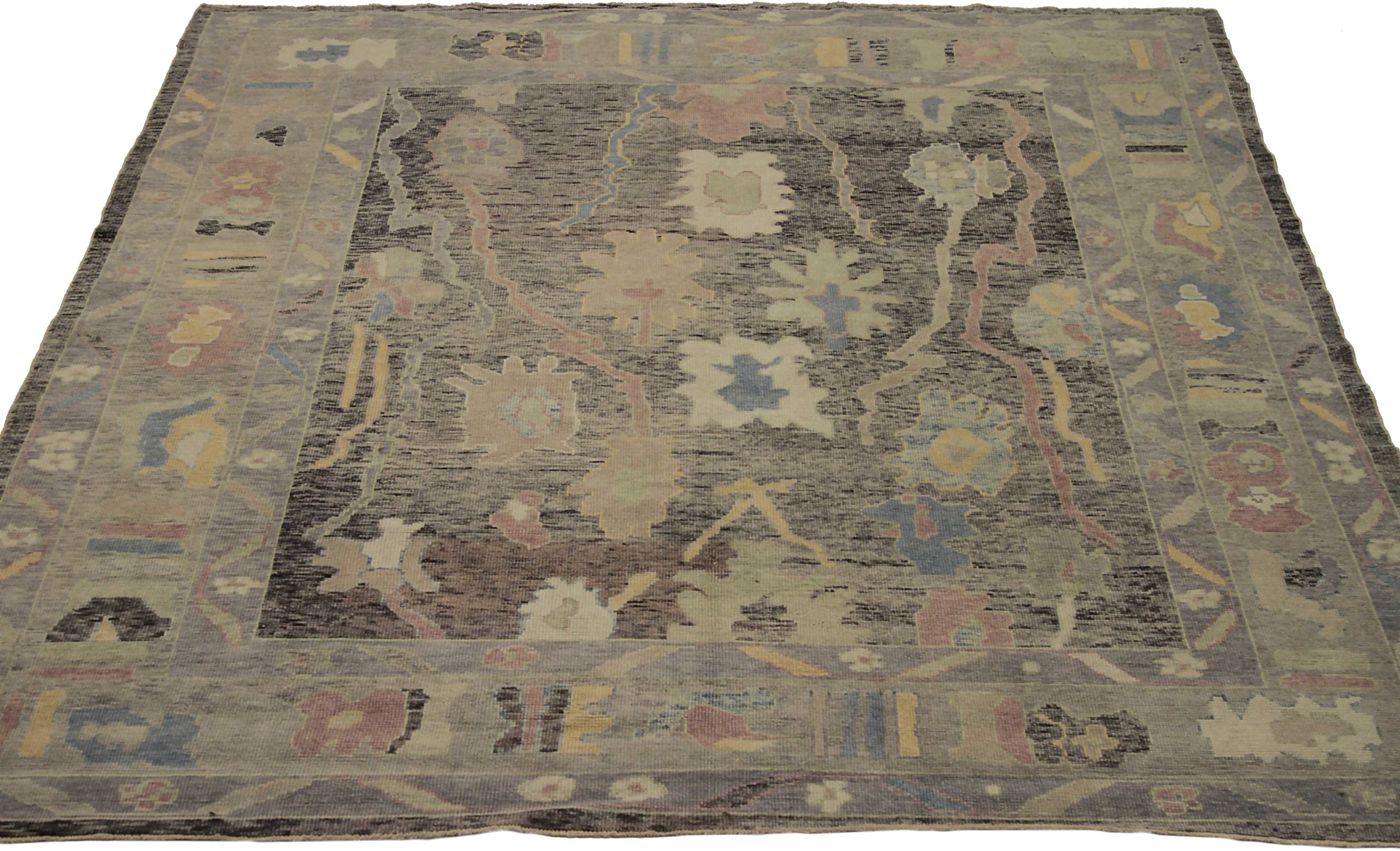 Thumbnail 10 for Turkey Oushak Tribal Rug 90663