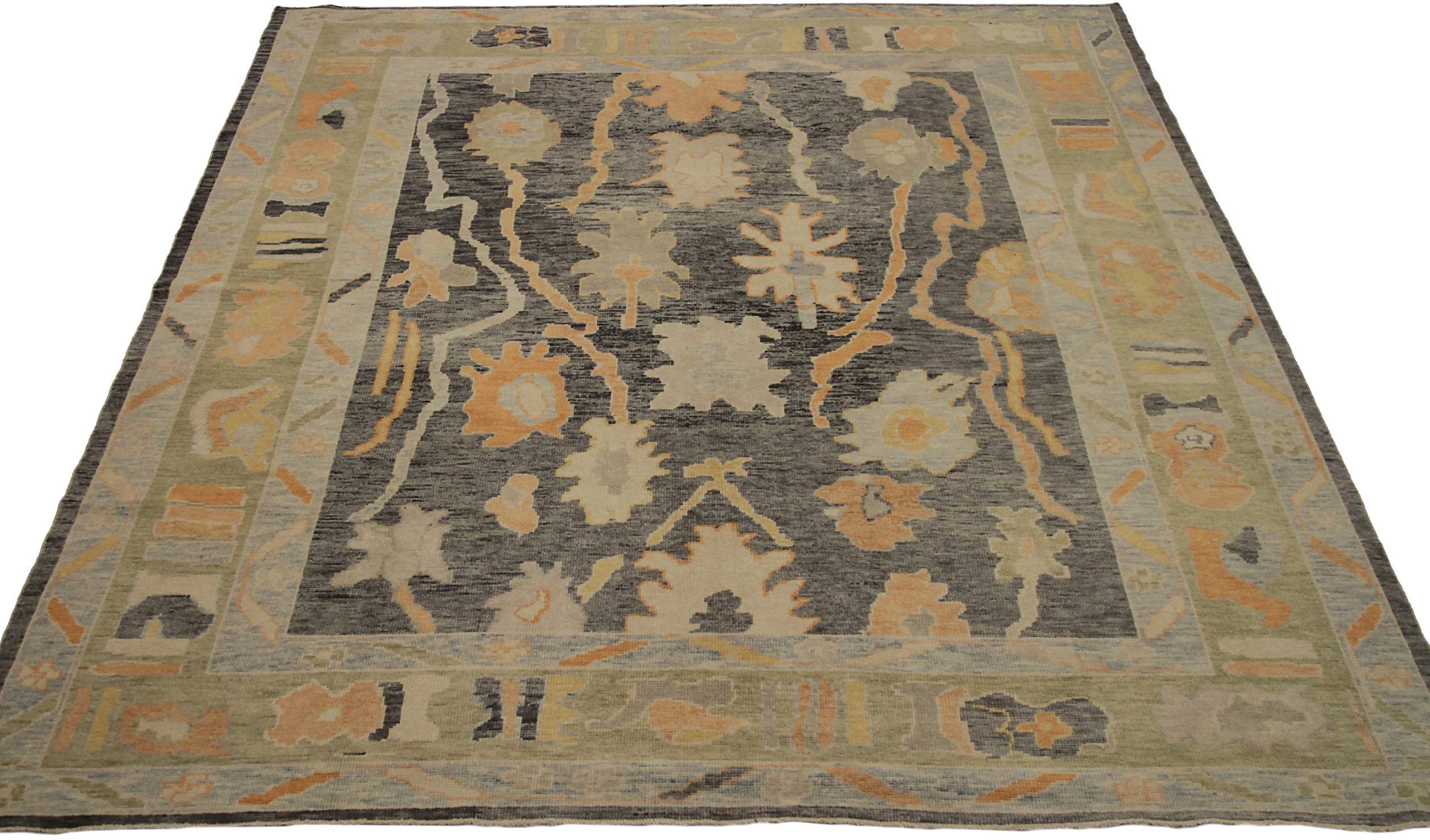 Thumbnail 10 for Turkey Oushak Tribal Rug 90662