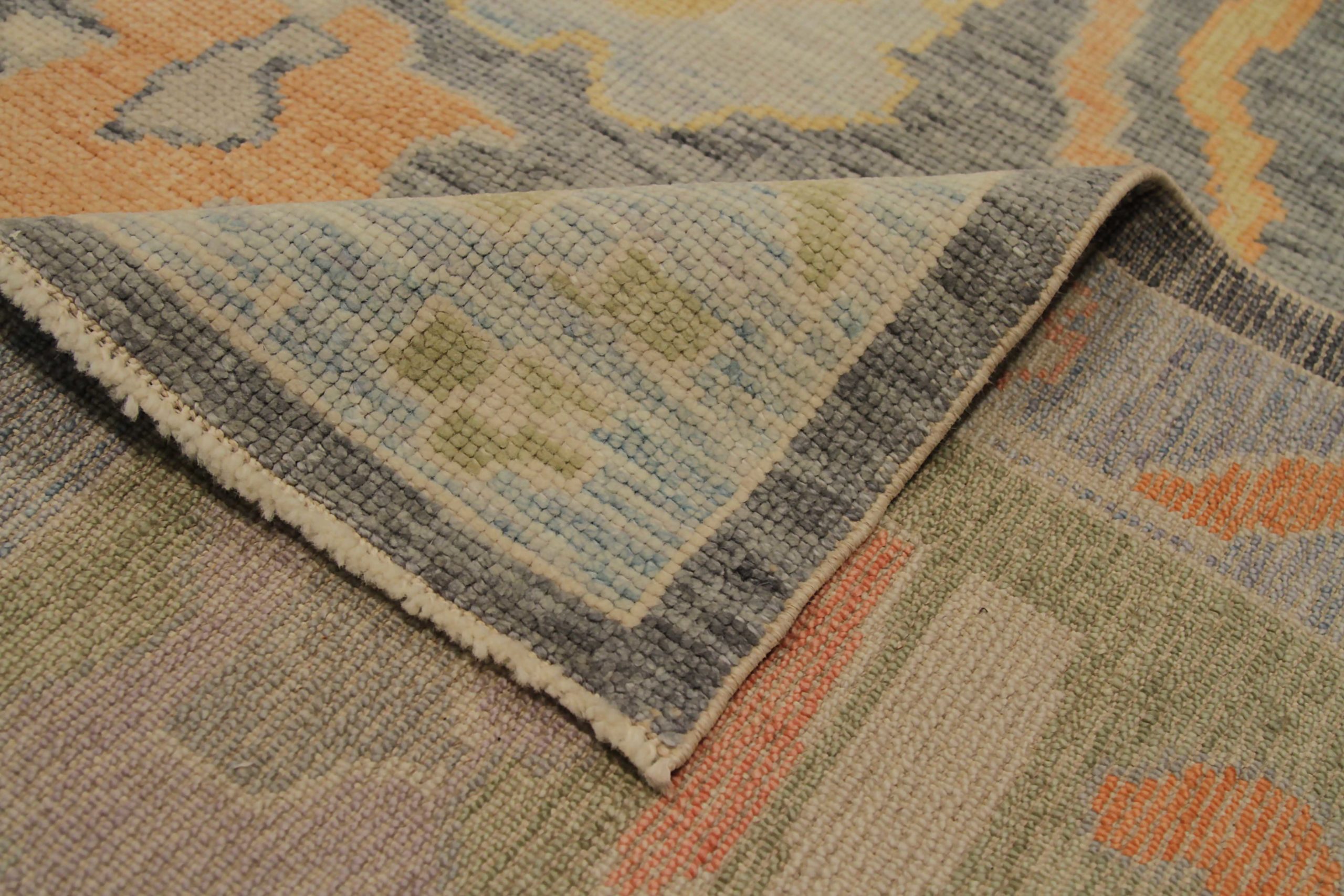 Thumbnail 8 for Turkey Oushak Tribal Rug 90662