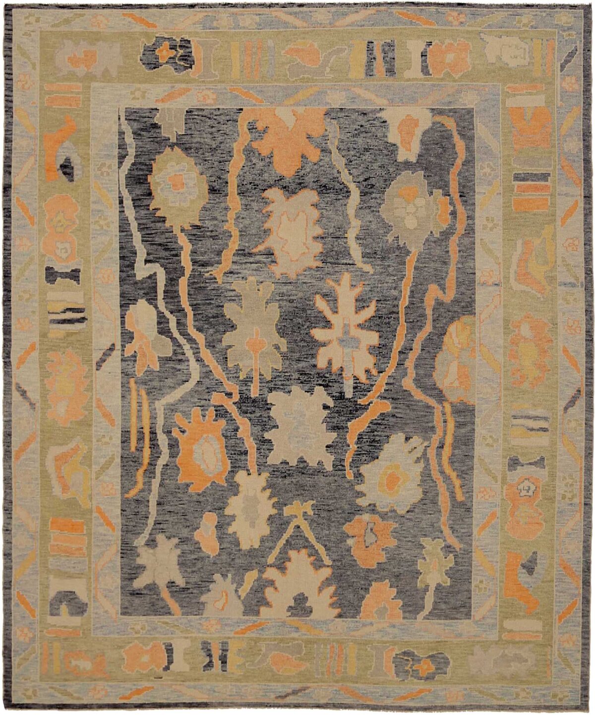 Thumbnail 13 for Turkey Oushak Tribal Rug 90662