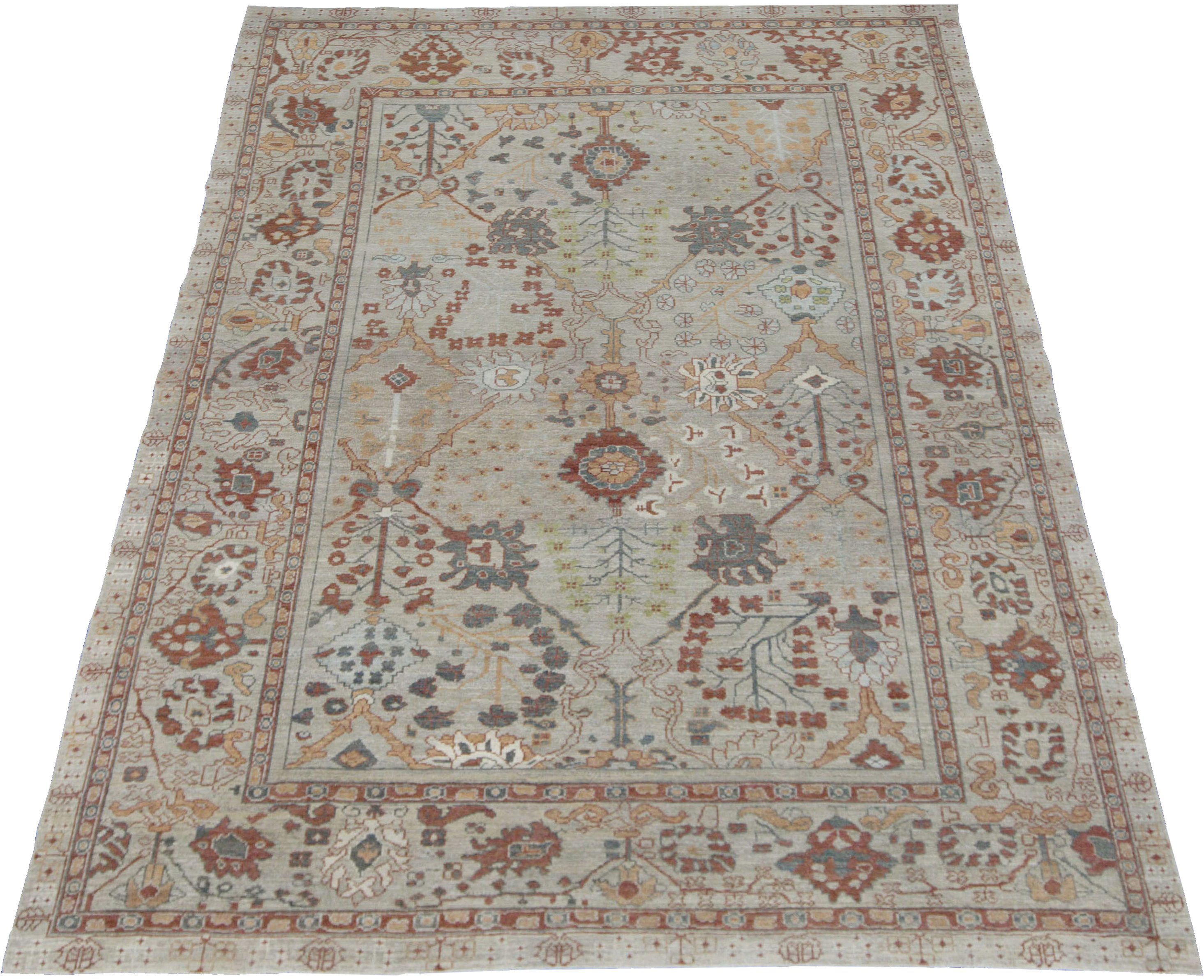 Thumbnail 6 for Turkey Oushak Tribal Rug 88312