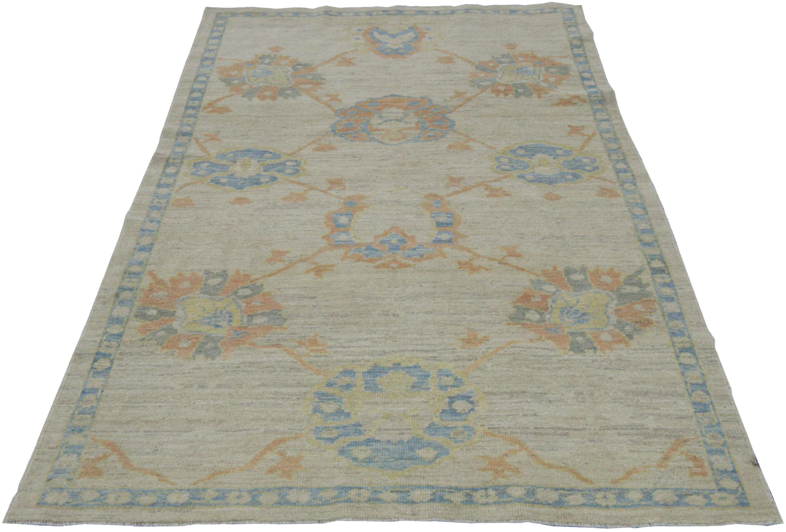 Thumbnail 11 for Turkey Oushak Tribal Rug 88365