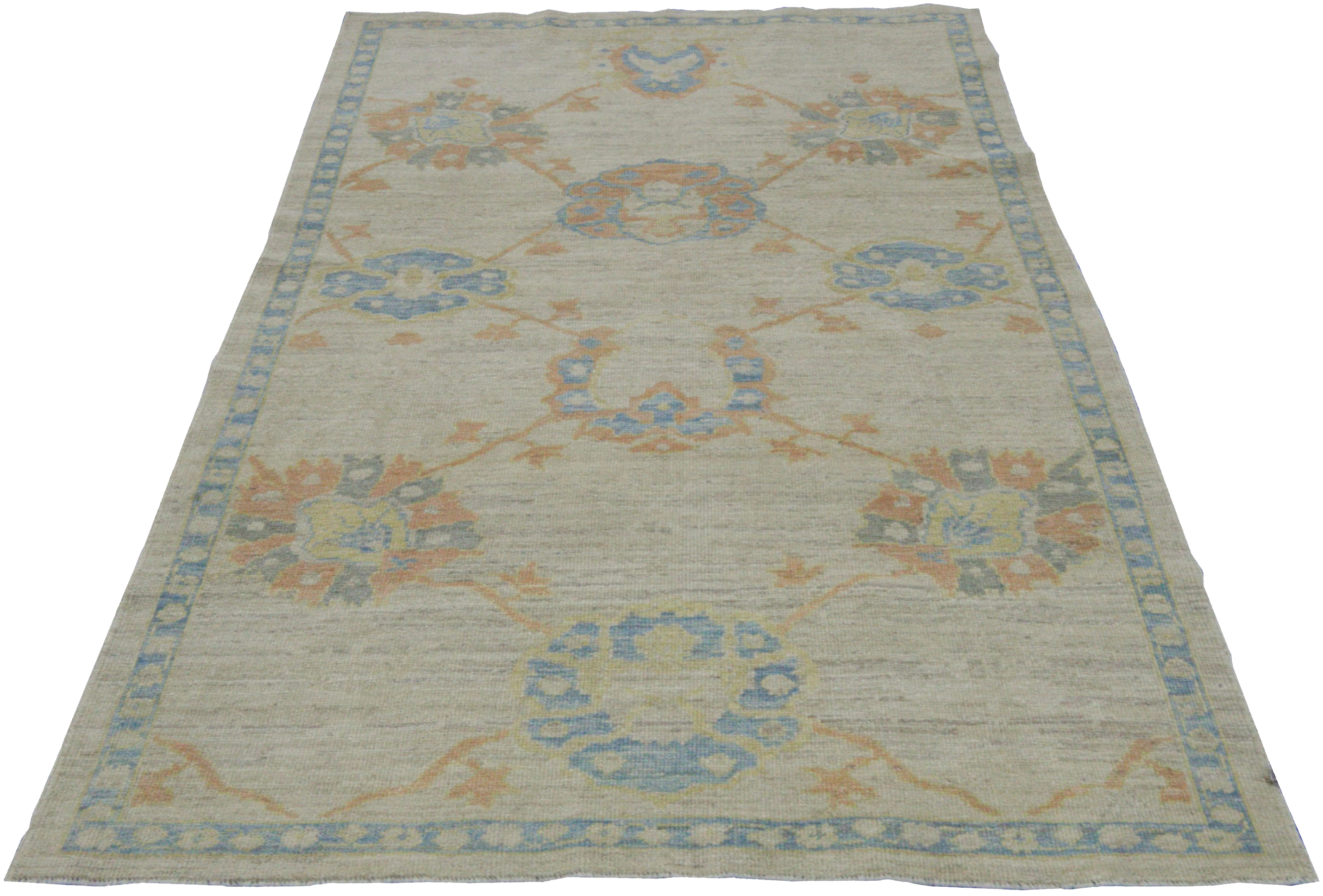 Thumbnail 2 for Turkey Oushak Tribal Rug 88365