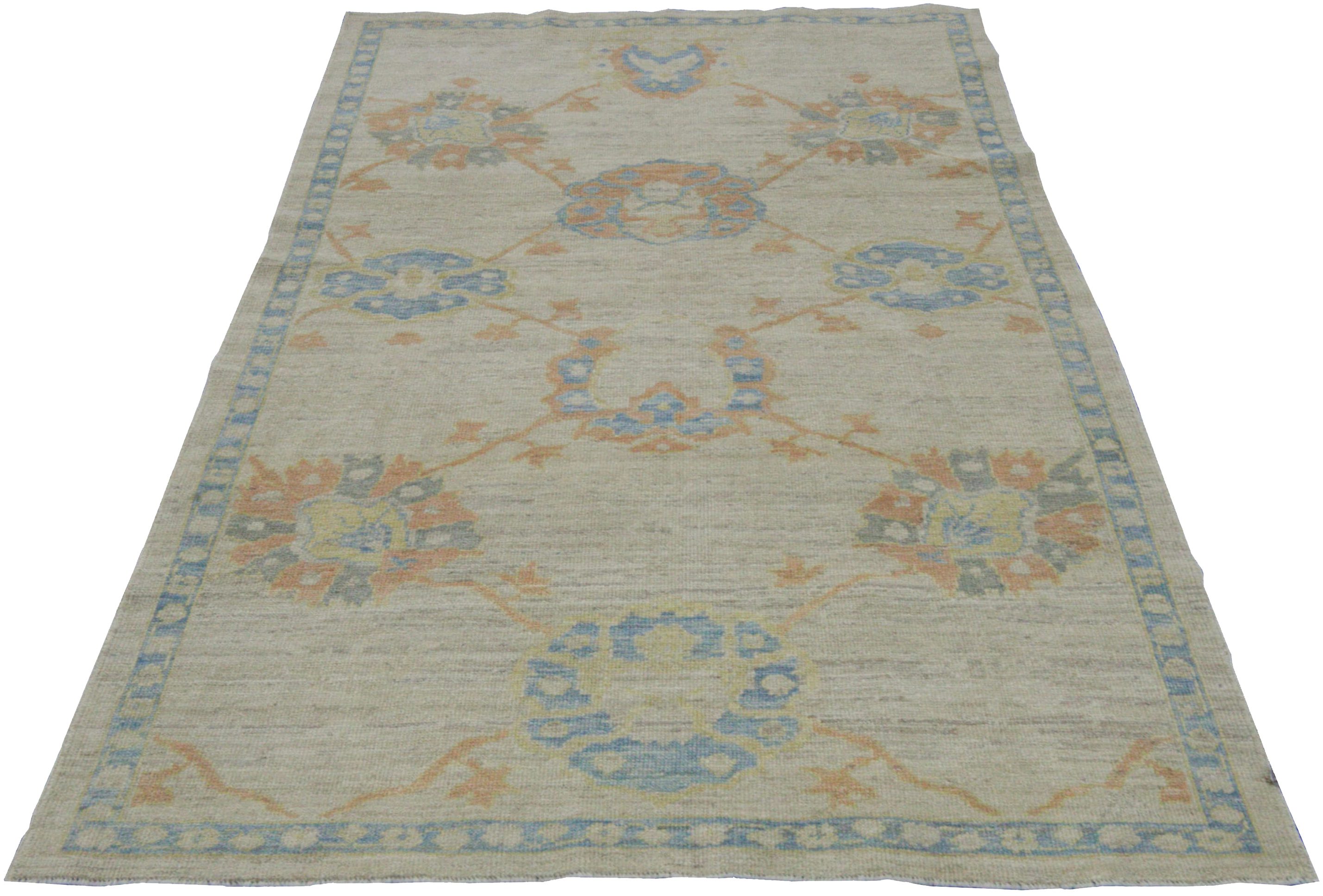 Thumbnail 9 for Turkey Oushak Tribal Rug 88365