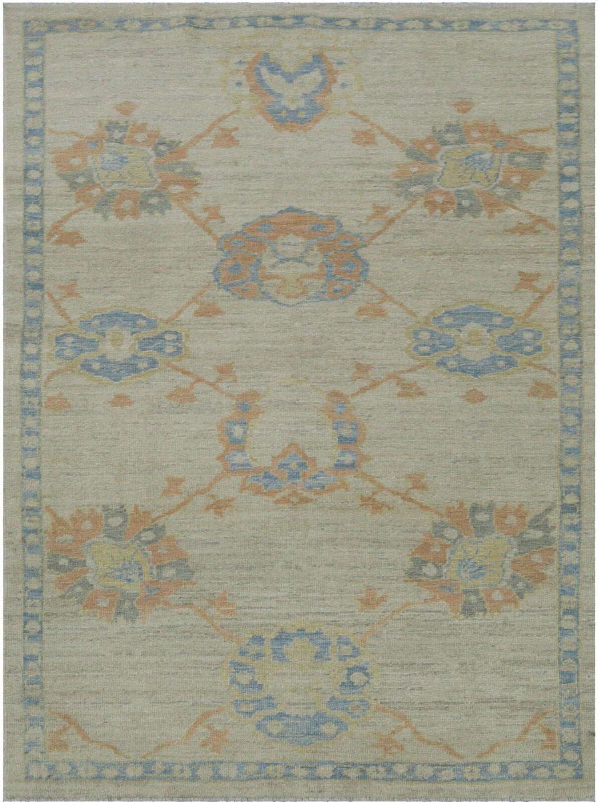 Thumbnail 15 for Turkey Oushak Tribal Rug 88365