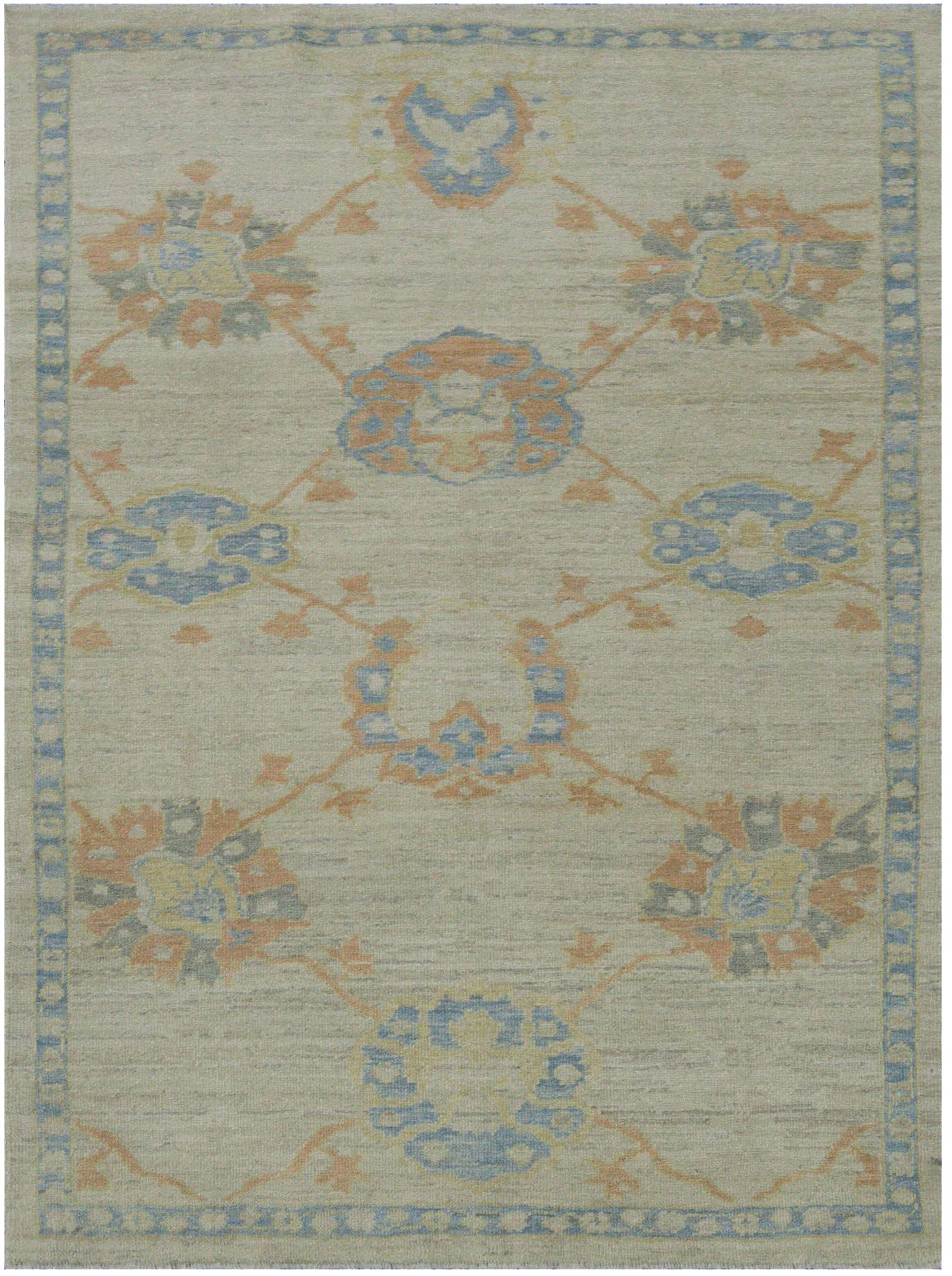Thumbnail 8 for Turkey Oushak Tribal Rug 88365