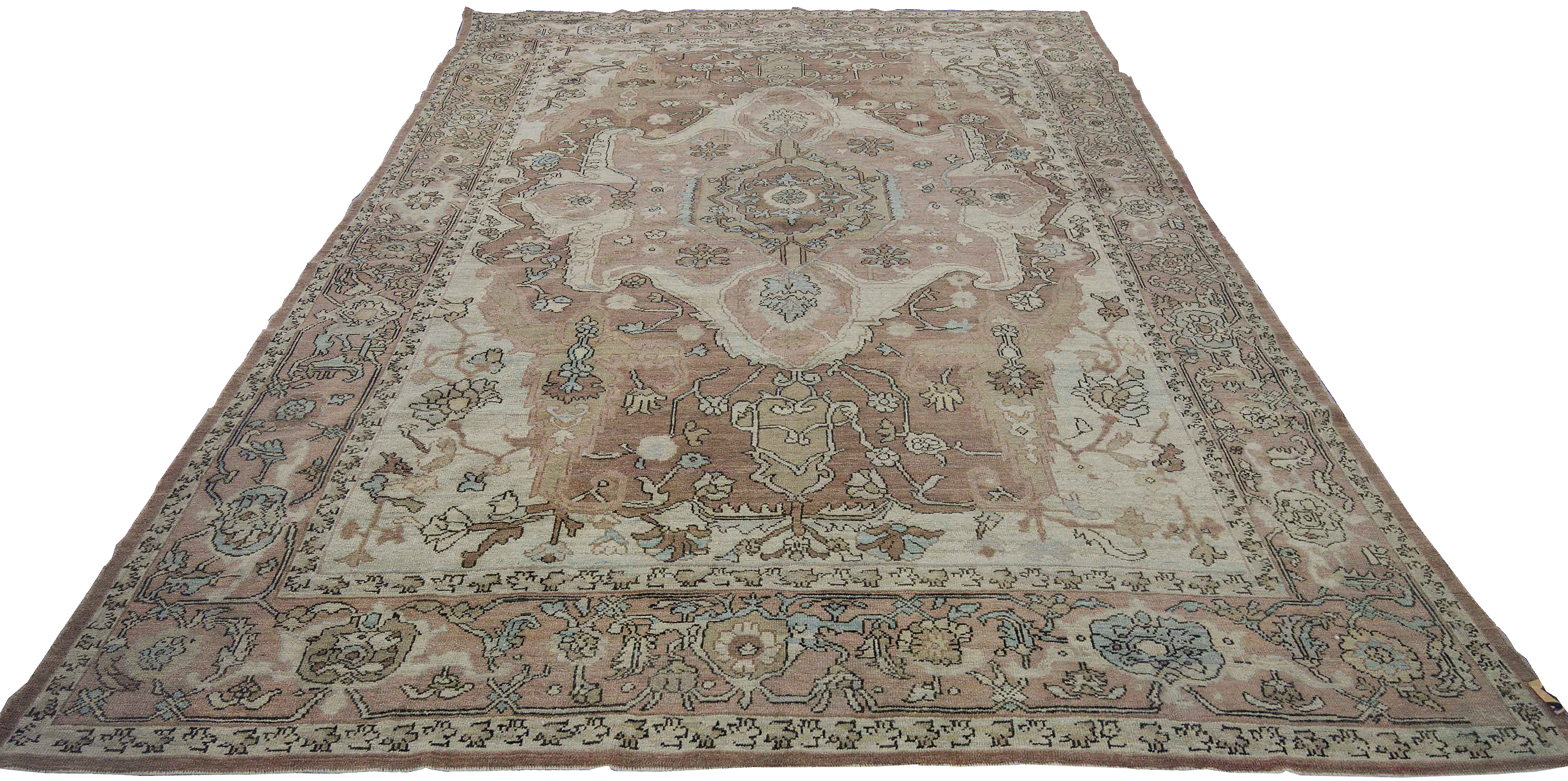 Thumbnail 2 for Turkey Oushak Tribal Rug 88366