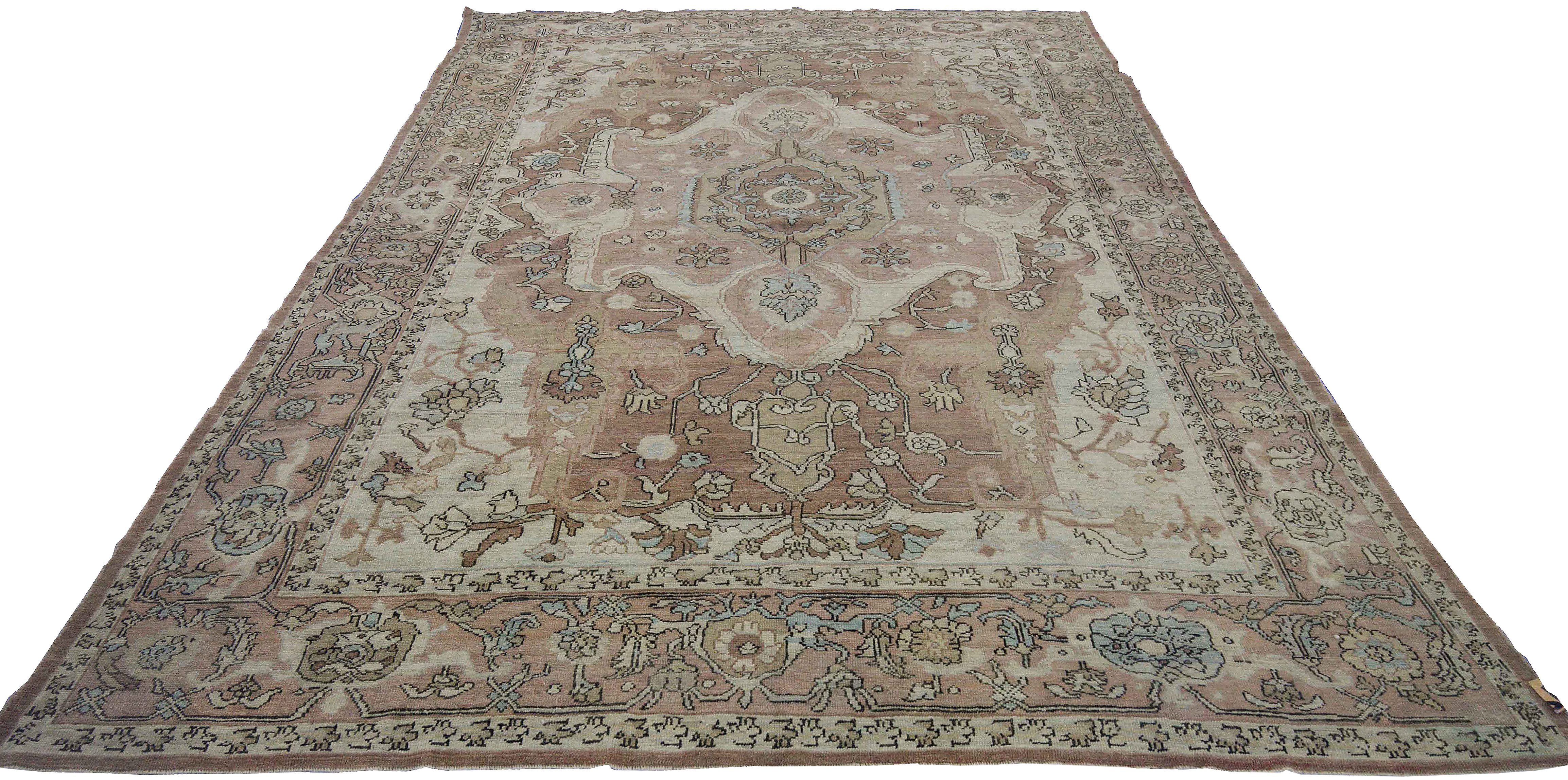 Thumbnail 9 for Turkey Oushak Tribal Rug 88366