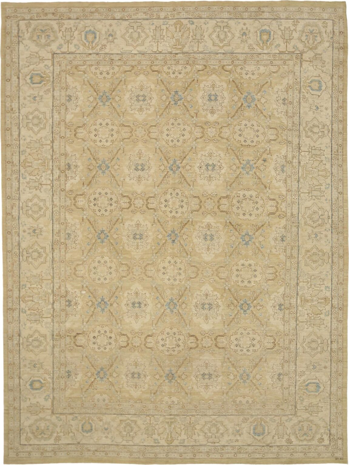 Thumbnail 15 for Afghanistan Tabriz Tribal Rug 92082