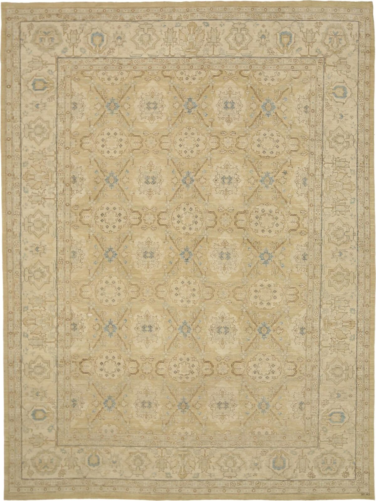 Thumbnail 14 for Afghanistan Tabriz Tribal Rug 92082