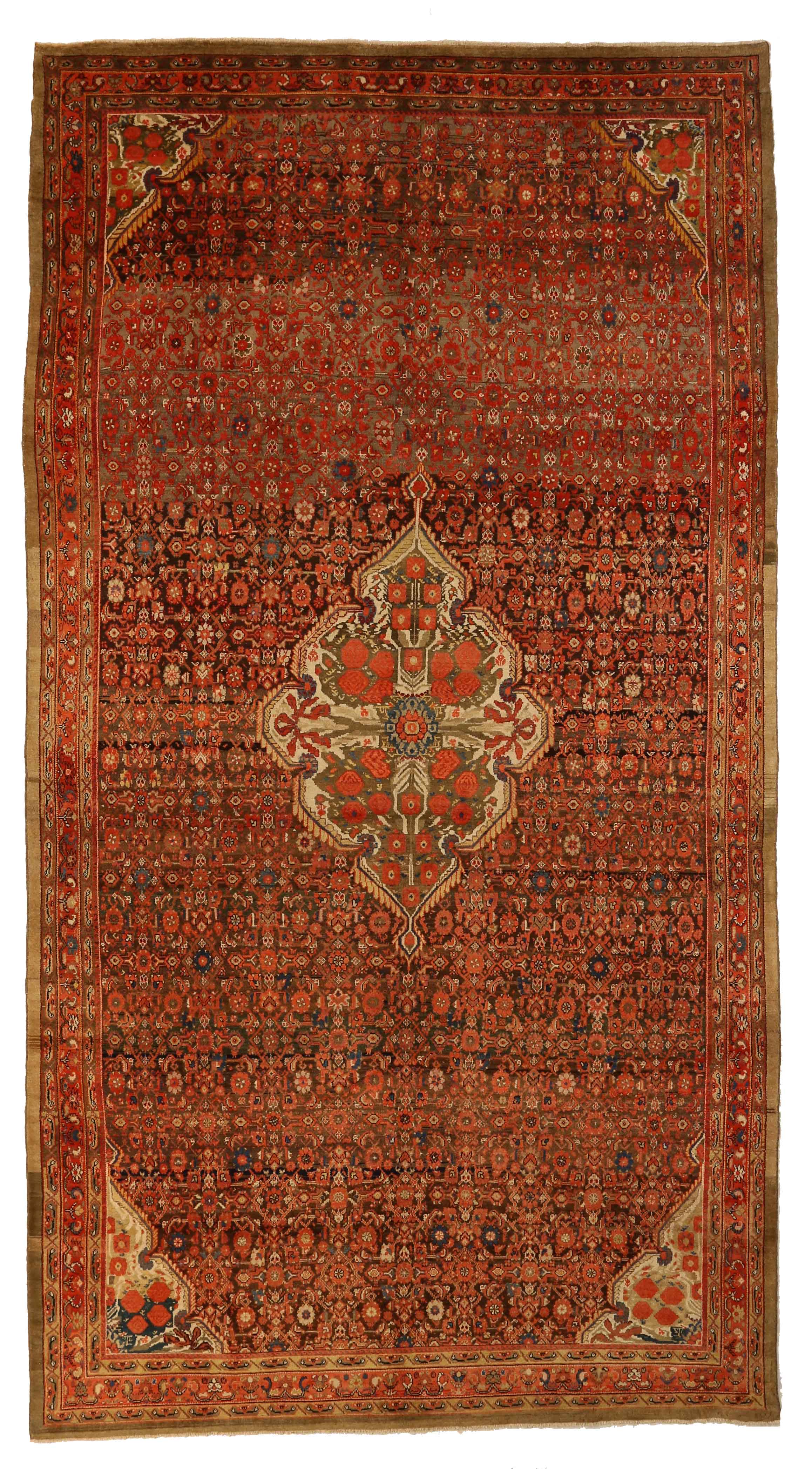 Thumbnail 13 for Antique Persian Malayer Traditional Rug 14977