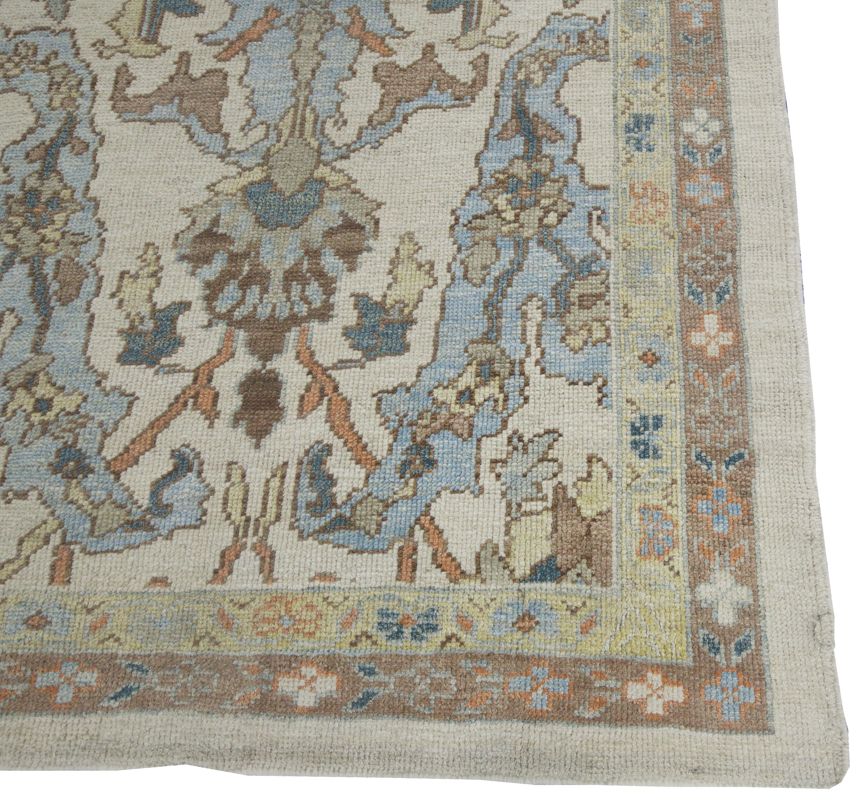 Thumbnail 8 for Turkey Oushak Tribal Rug 88385