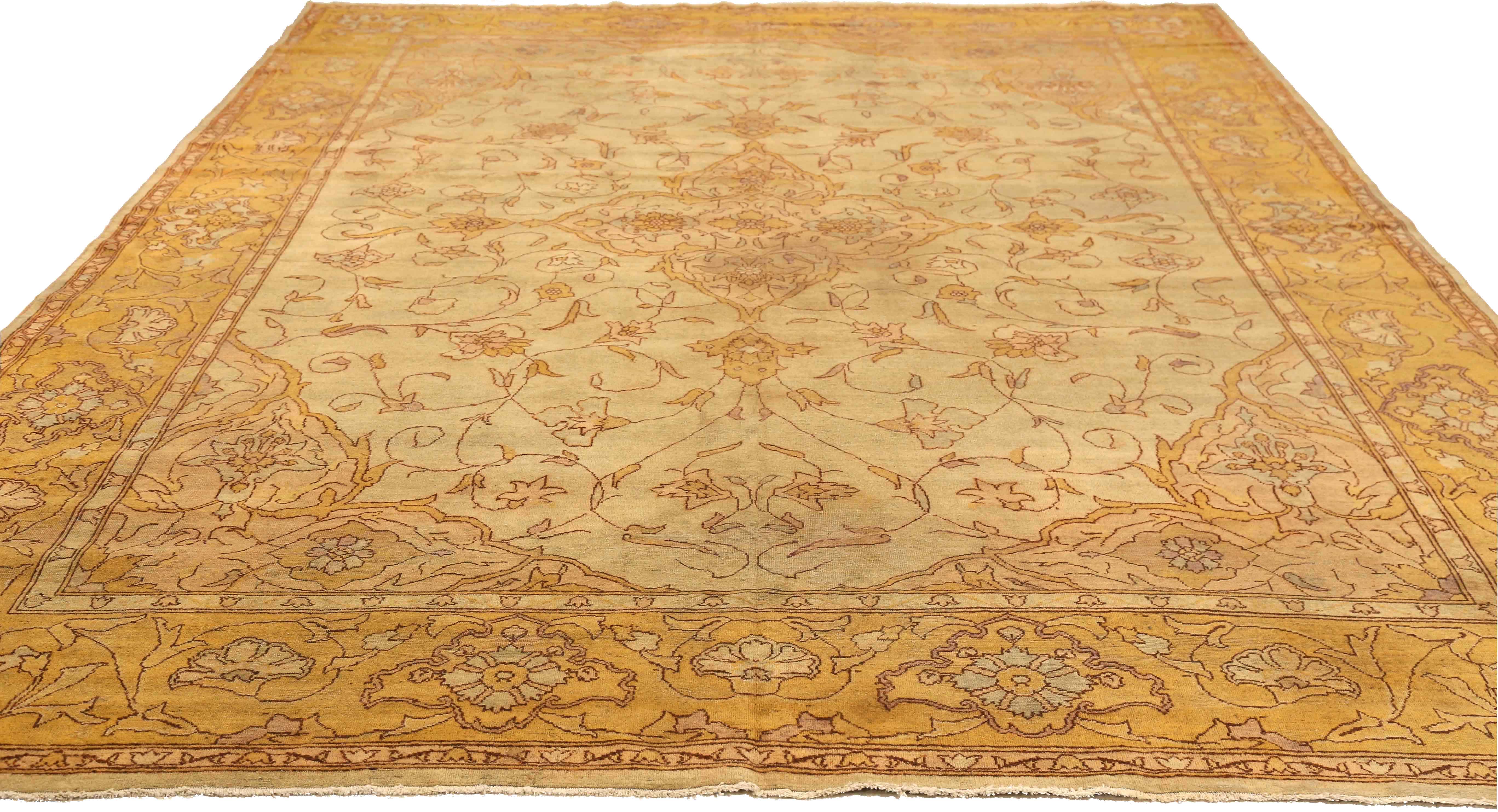 Thumbnail 5 for Antique India Agra Traditional Rug 73634