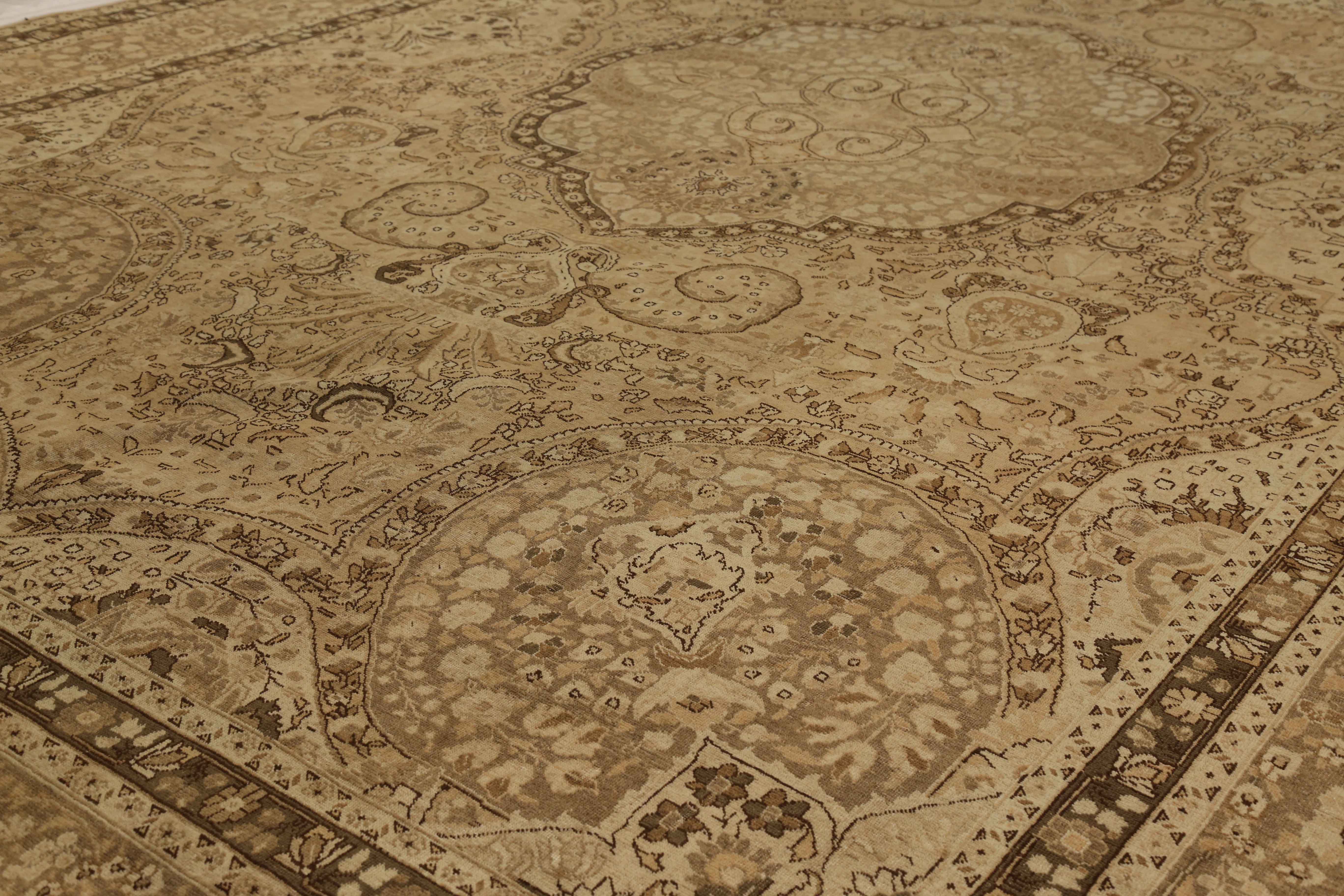 Thumbnail 9 for Antique Persian Tabriz Transitional Rug 15024