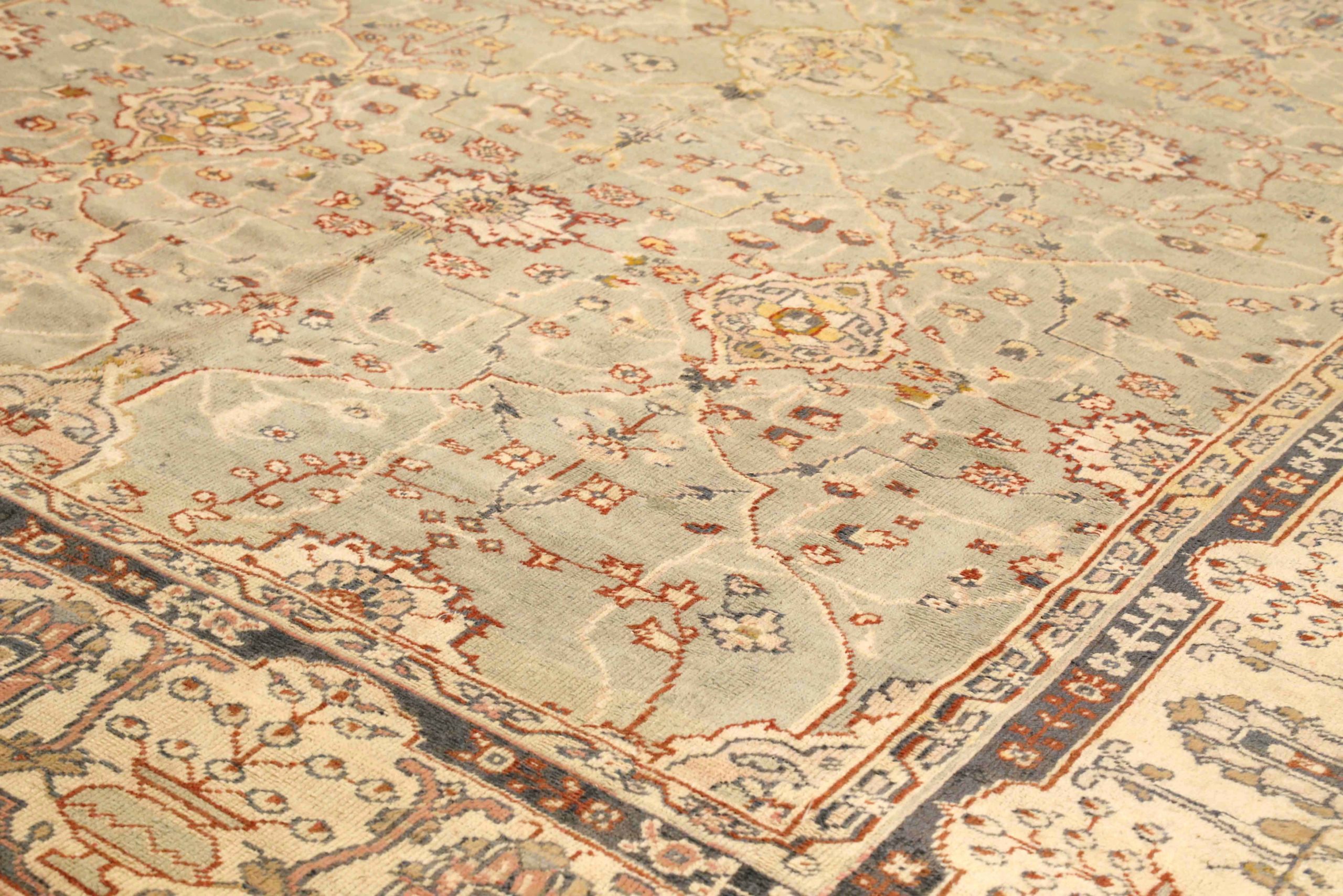 Thumbnail 9 for Antique Turkey Oushak Traditional Rug 73751