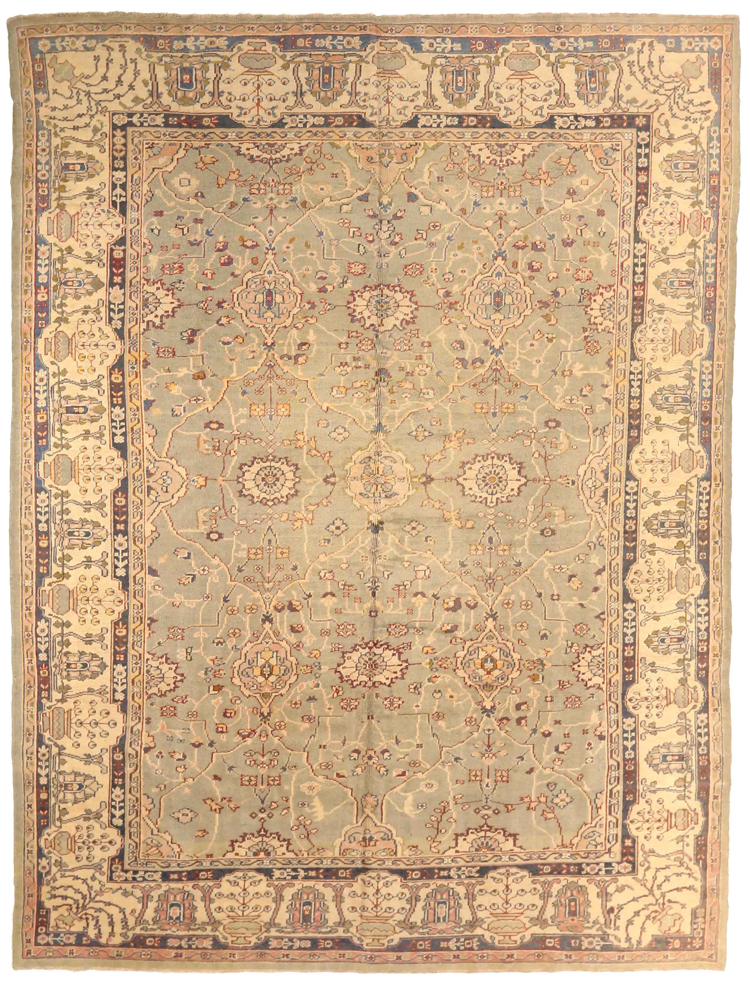 Thumbnail 12 for Antique Turkey Oushak Traditional Rug 73751