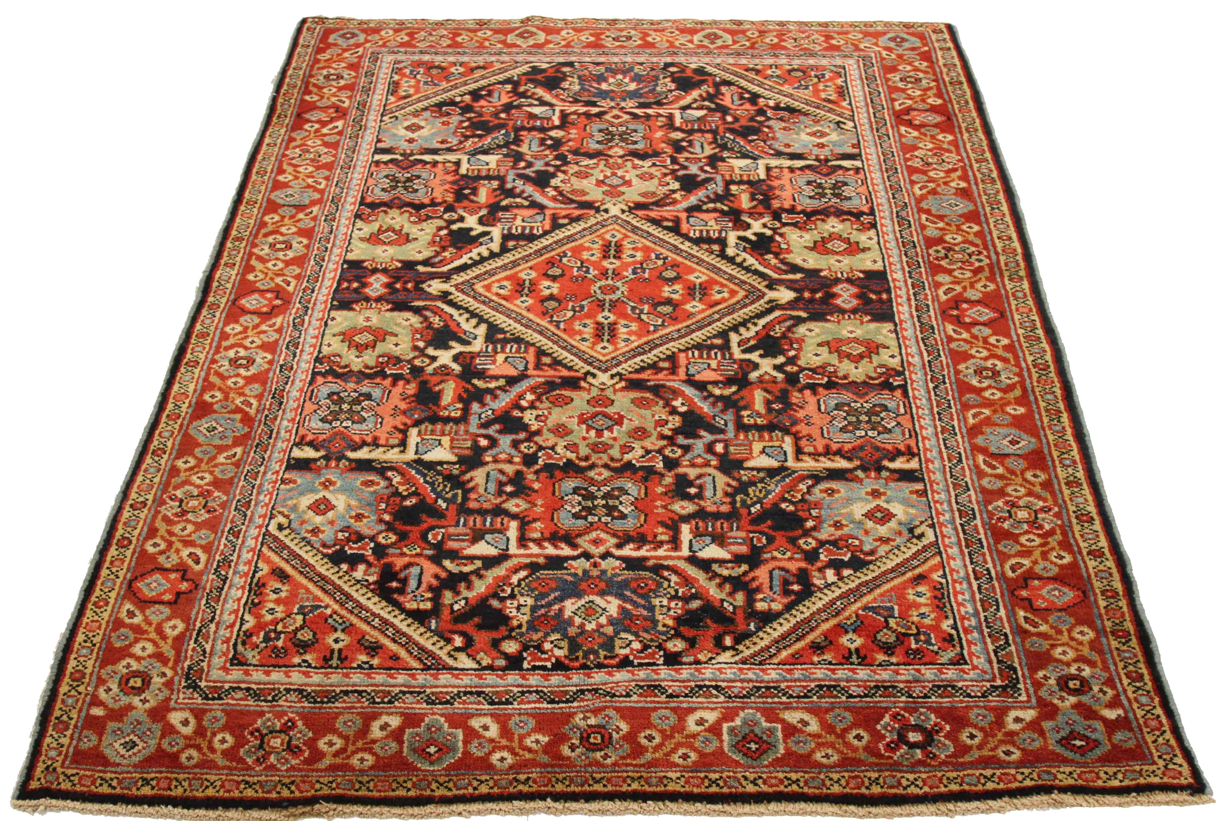 Thumbnail 4 for Antique Persian Sultanabad Traditional Rug 73703