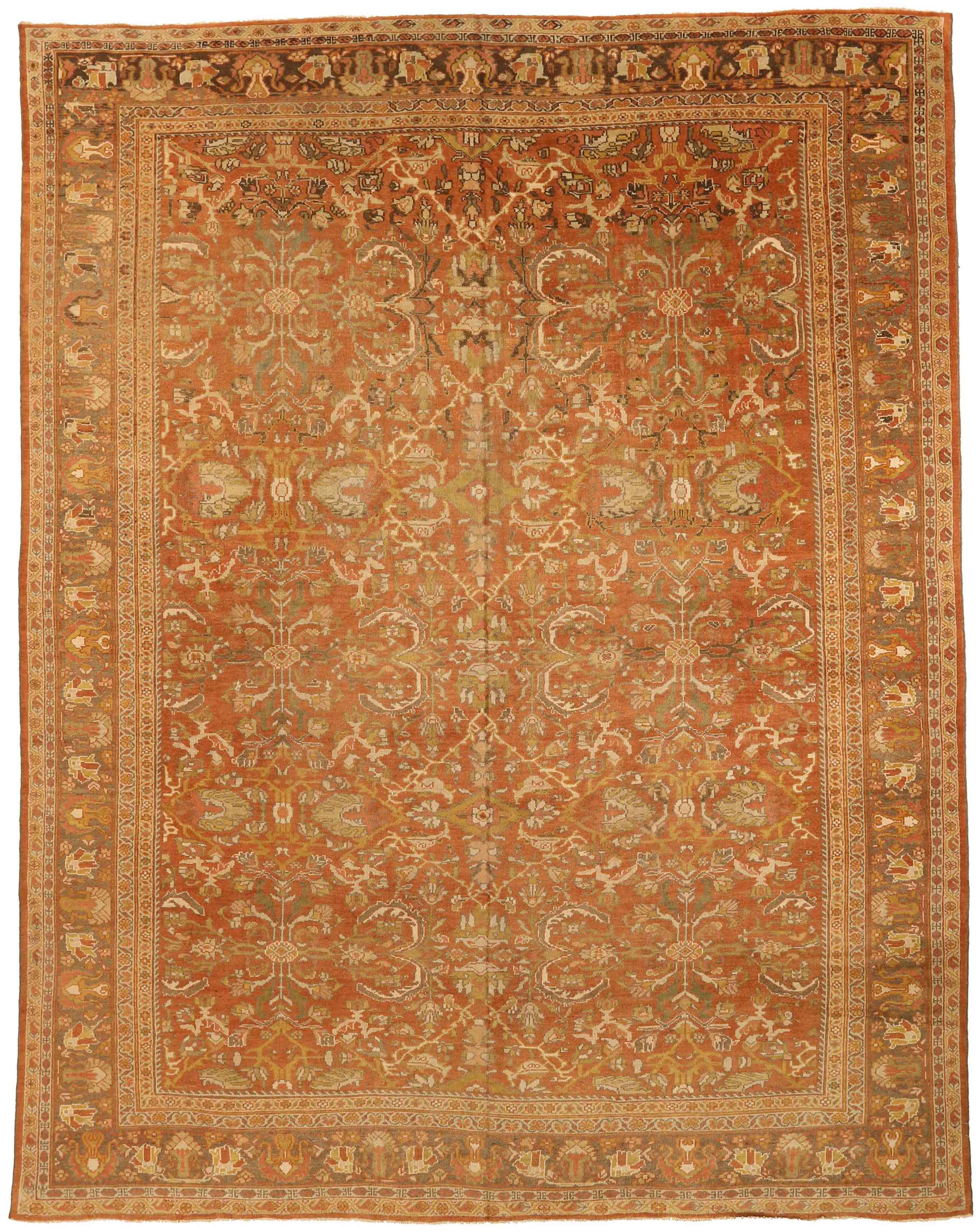 Thumbnail 5 for Antique Persian Sultanabad Traditional Rug 73832