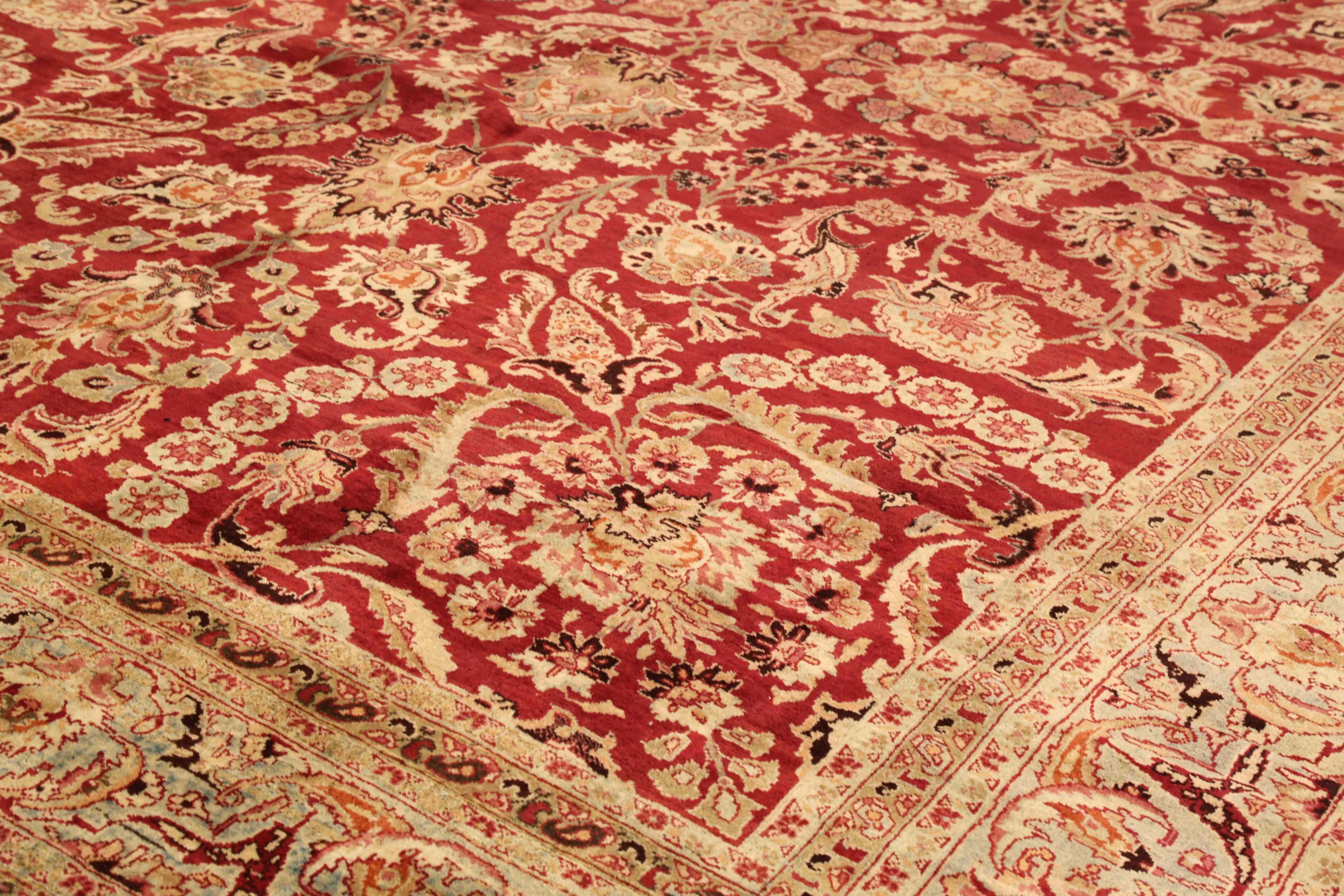 Thumbnail 4 for Antique Persian Mashad Traditional Rug 73865