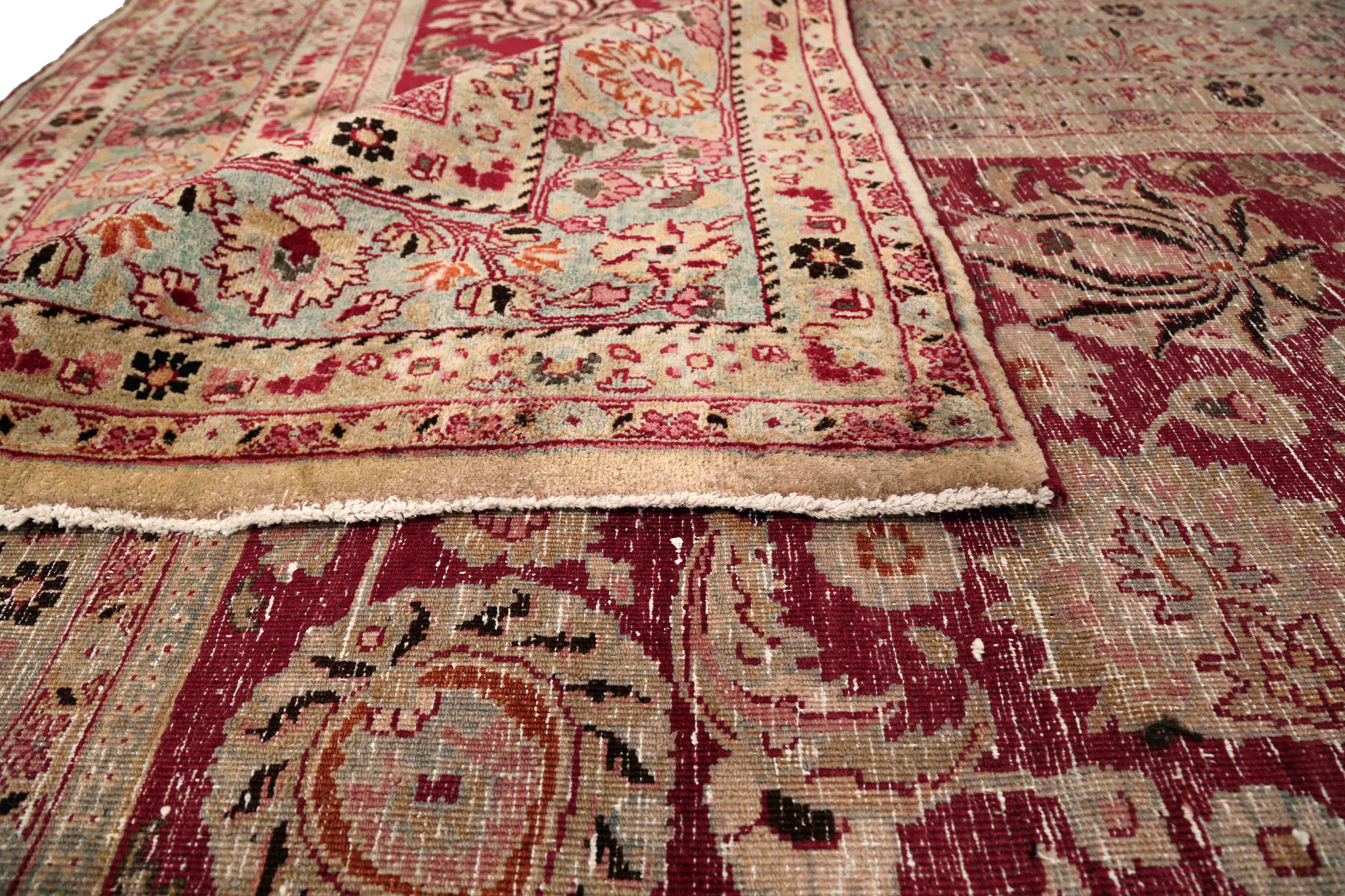 Thumbnail 2 for Antique Persian Mashad Traditional Rug 73868