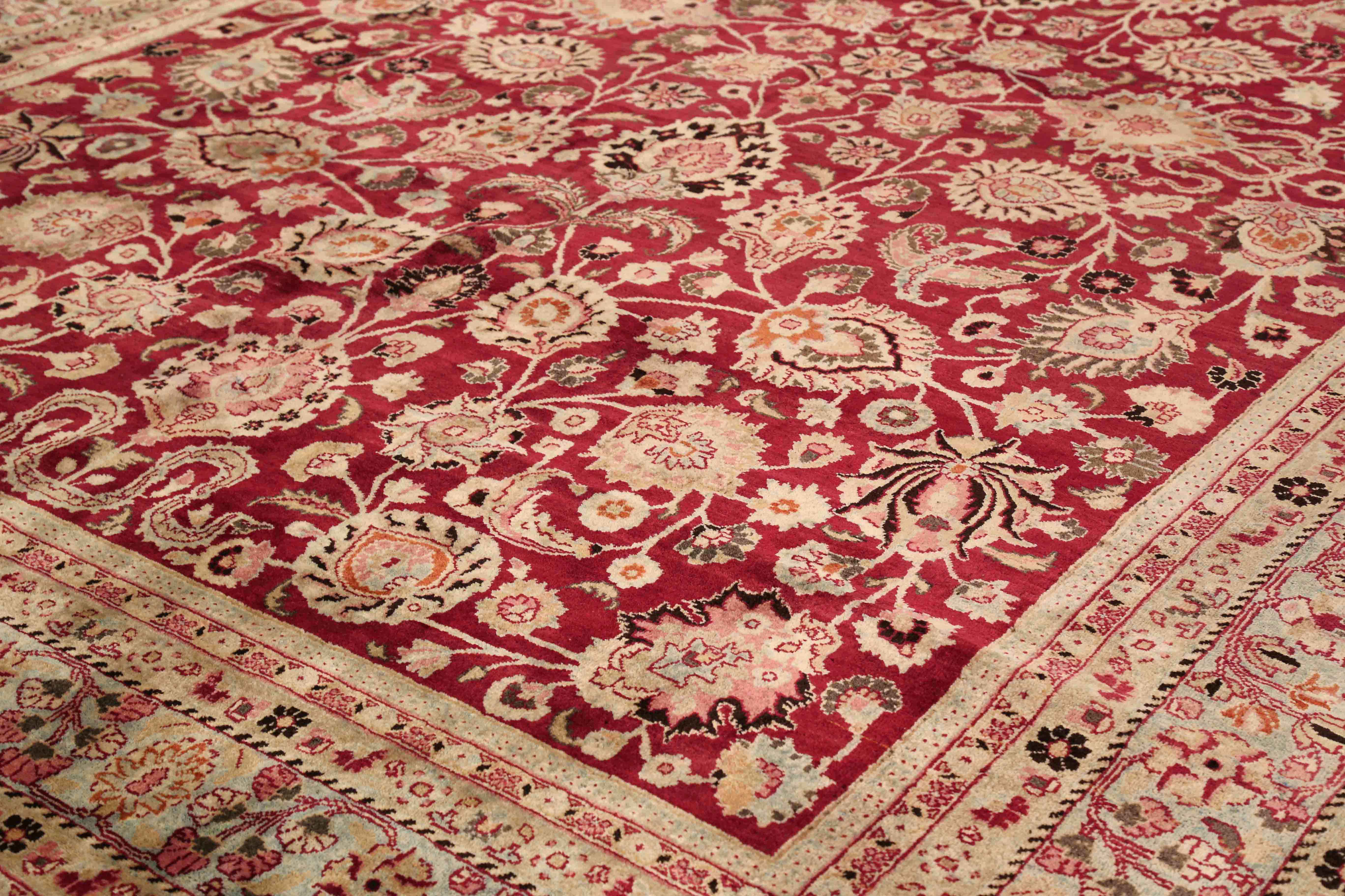 Thumbnail 4 for Antique Persian Mashad Traditional Rug 73868