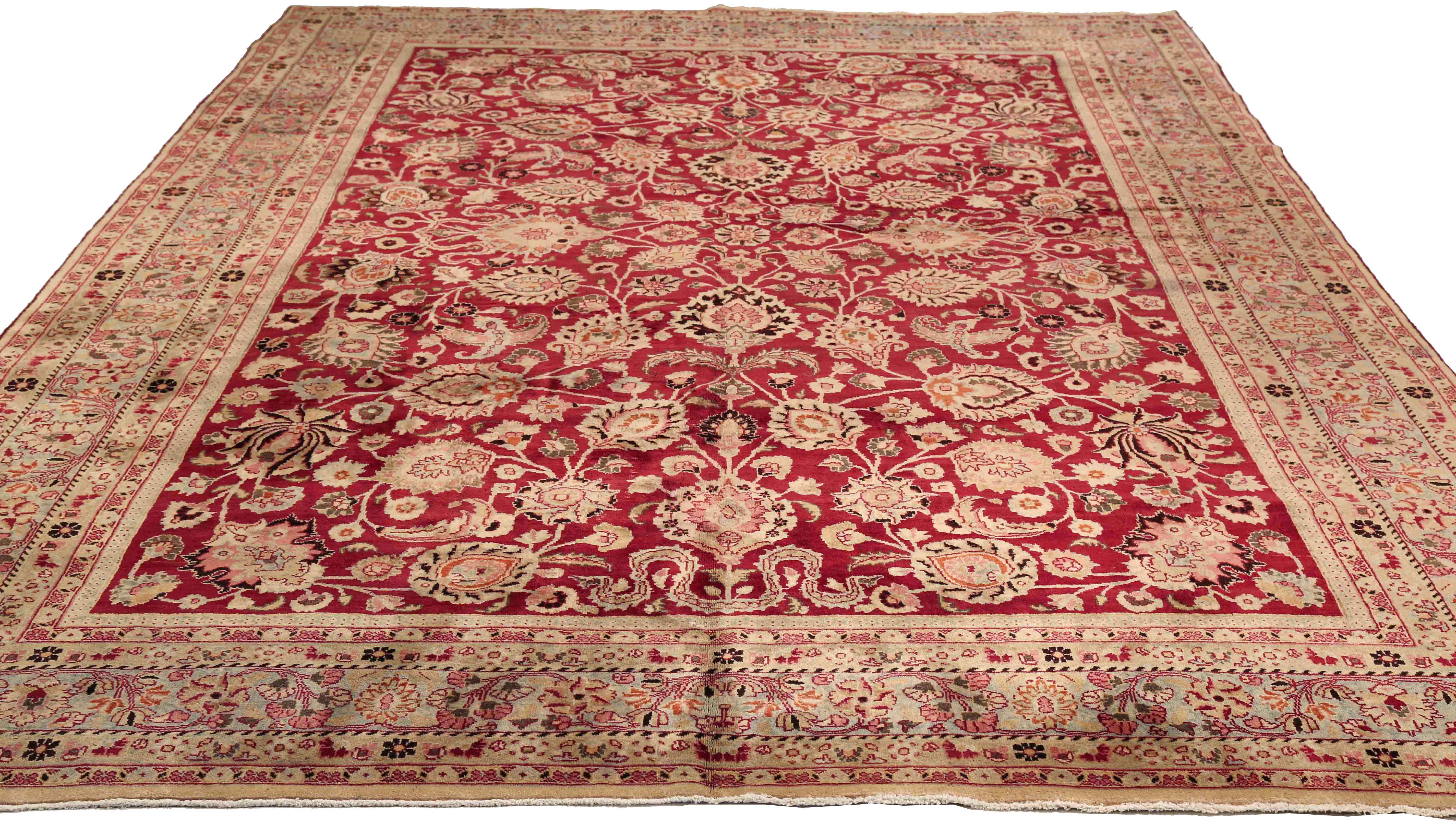 Thumbnail 3 for Antique Persian Mashad Traditional Rug 73868