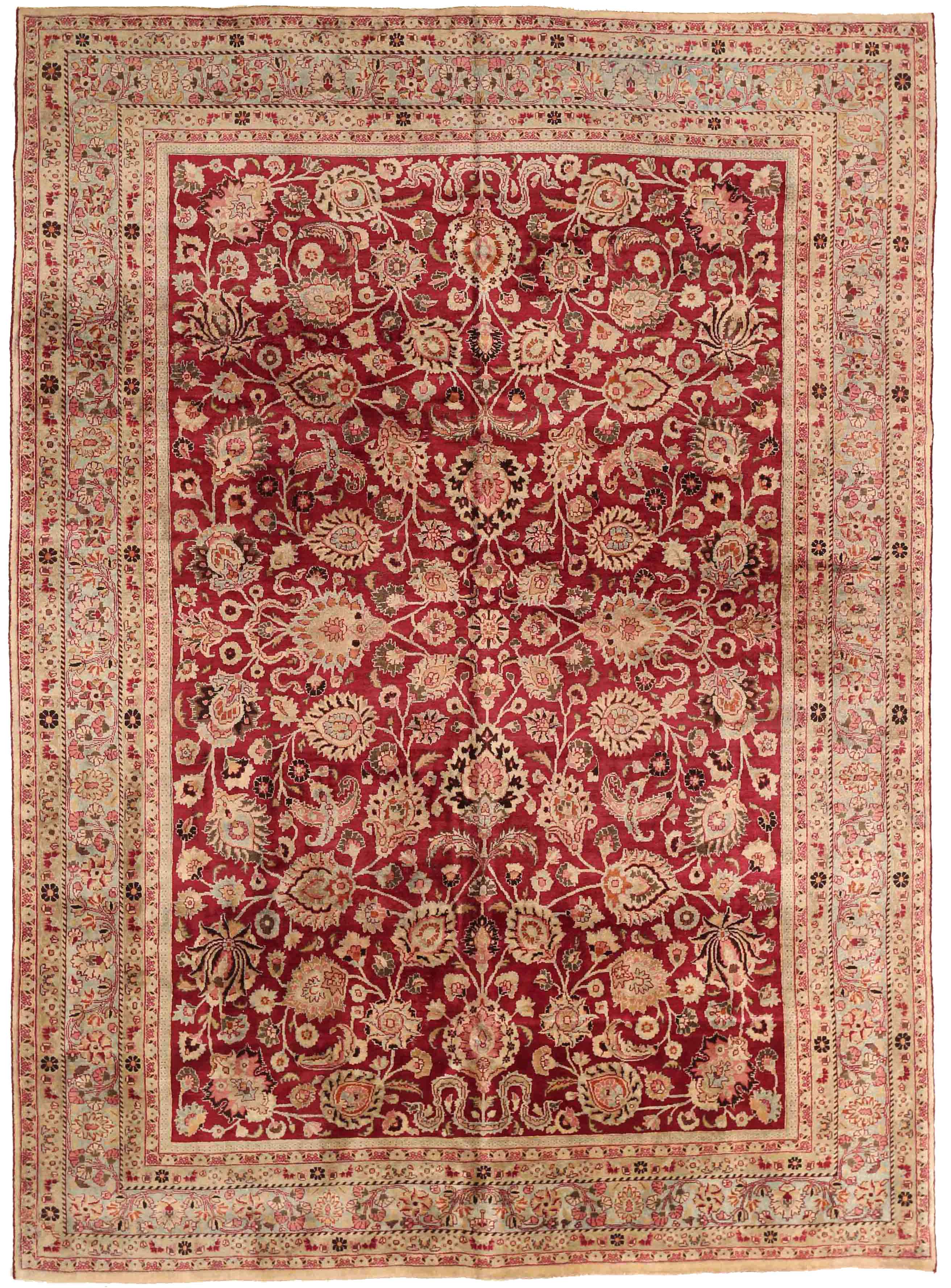 Thumbnail 5 for Antique Persian Mashad Traditional Rug 73868