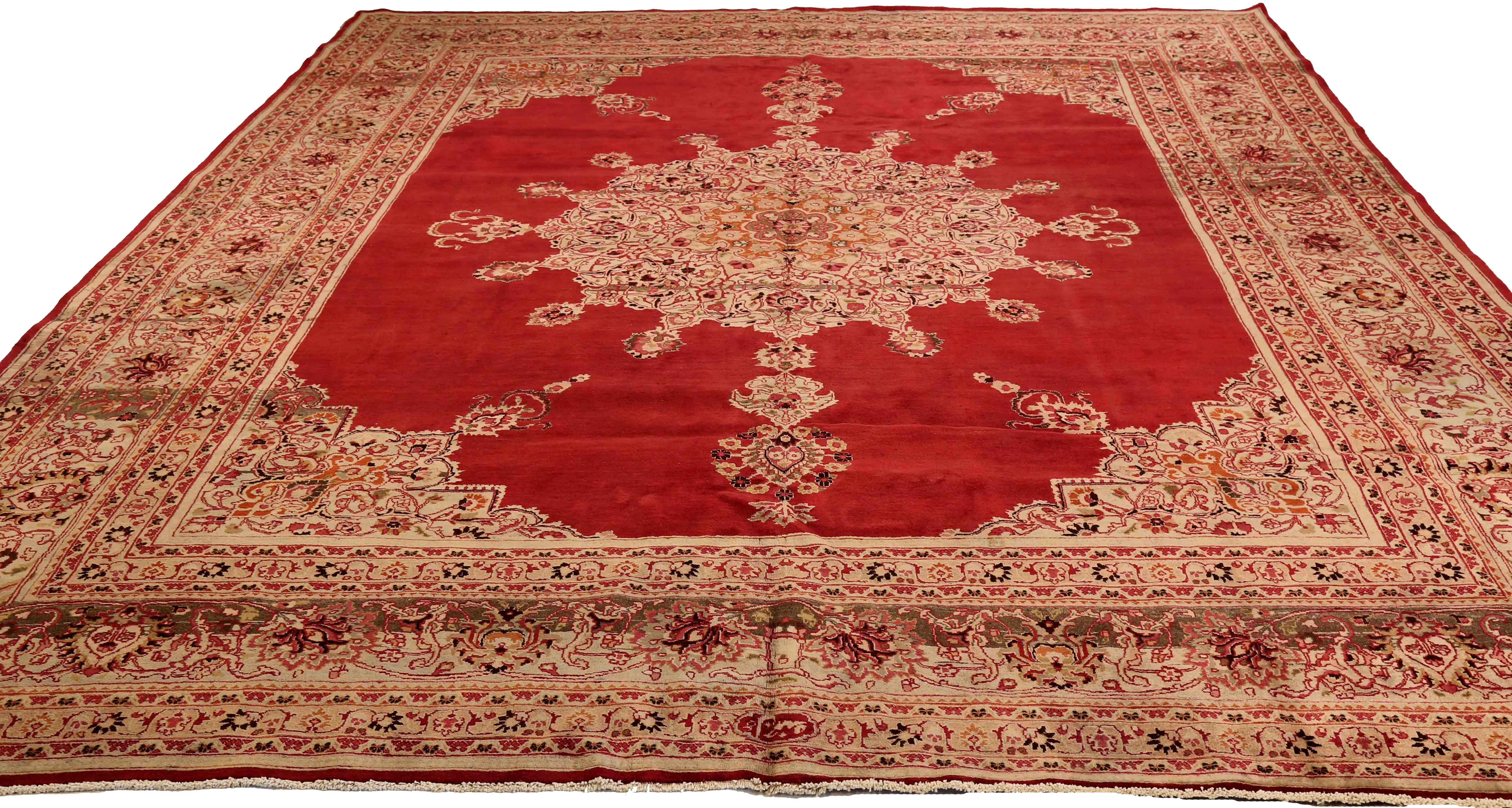 Thumbnail 4 for Antique Persian Mashad Traditional Rug 73863