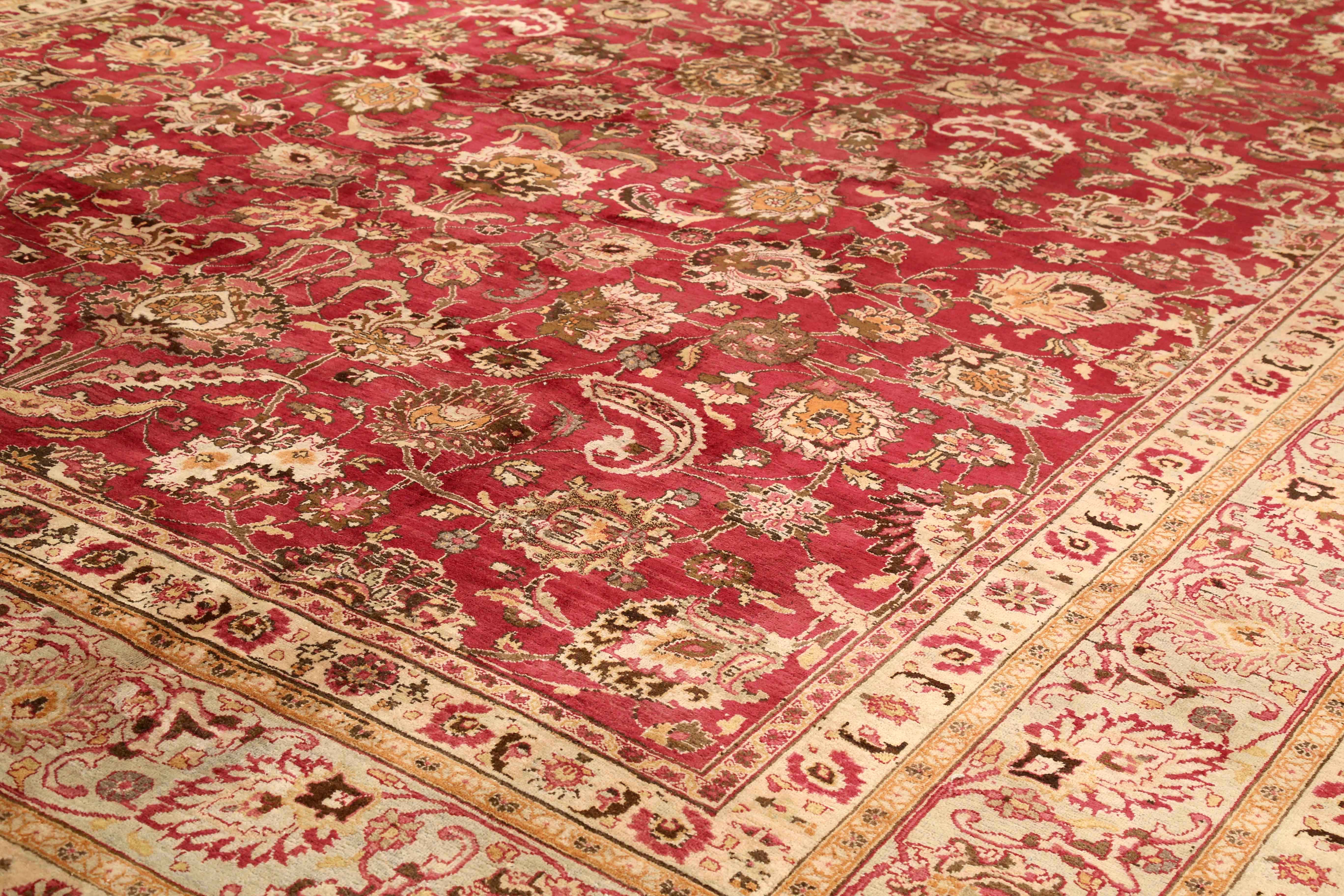 Thumbnail 3 for Antique Persian Mashad Traditional Rug 73864