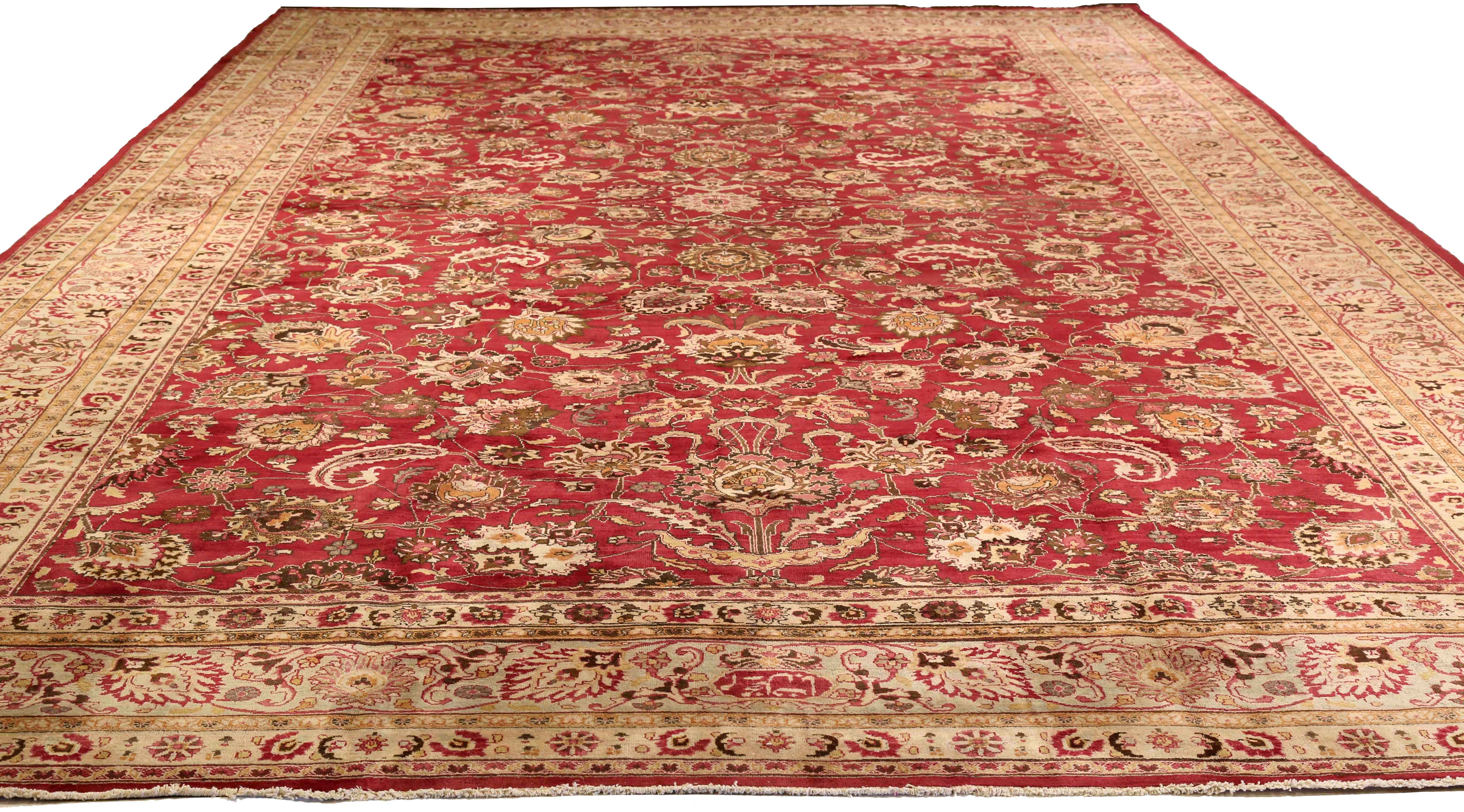 Thumbnail 4 for Antique Persian Mashad Traditional Rug 73864