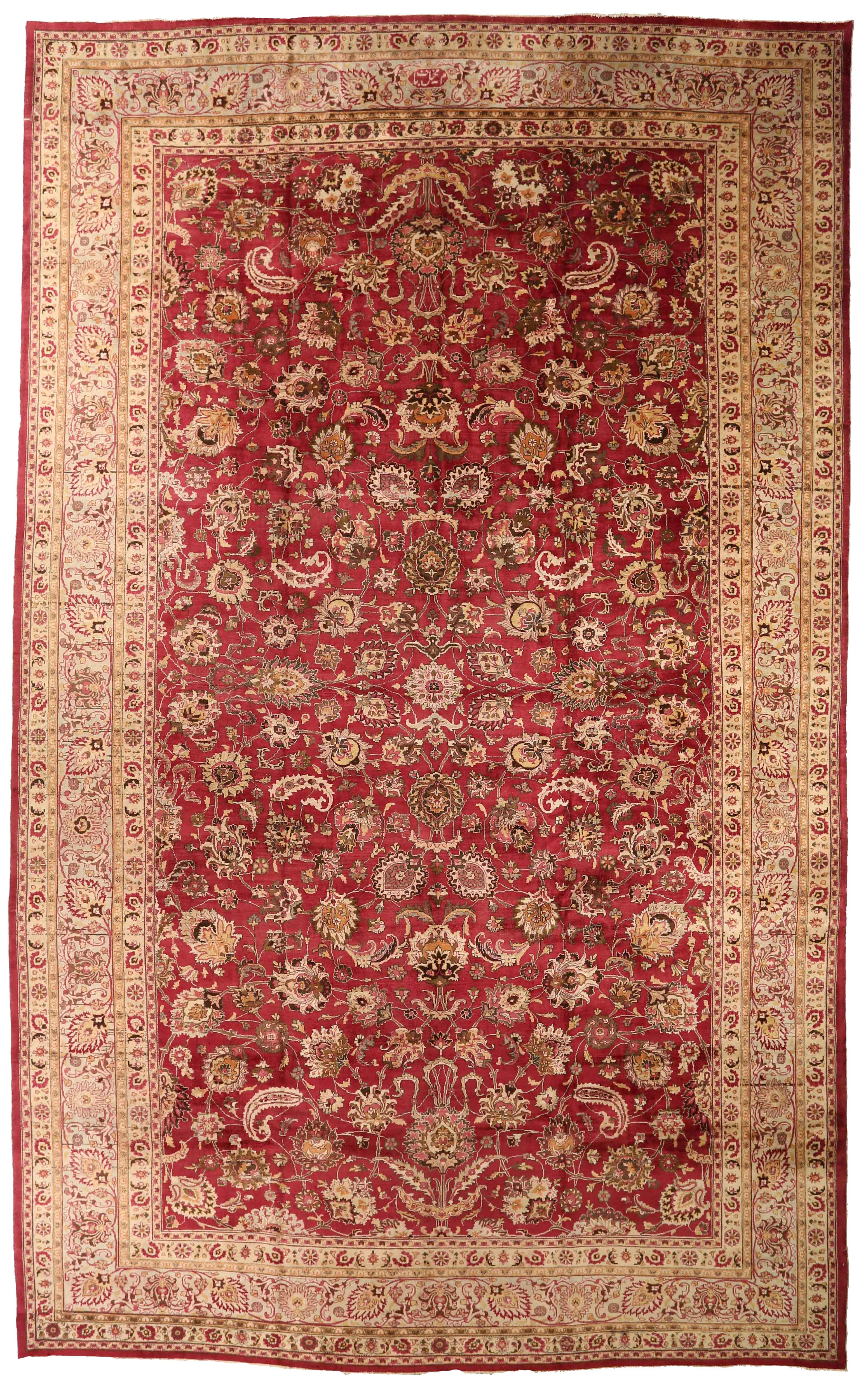 Thumbnail 2 for Antique Persian Mashad Traditional Rug 73864