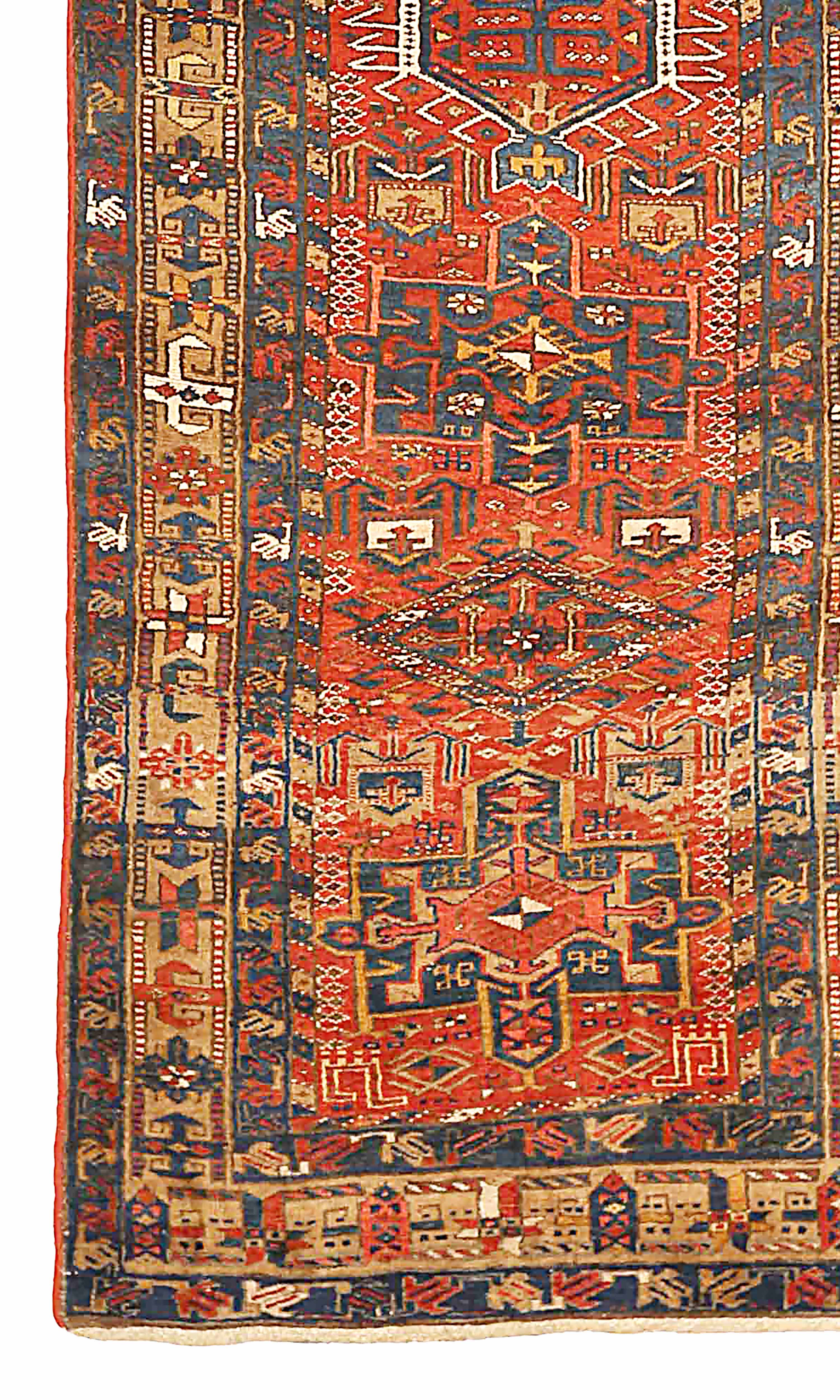 Thumbnail 5 for Antique Persian Heriz Traditional Rug 73845