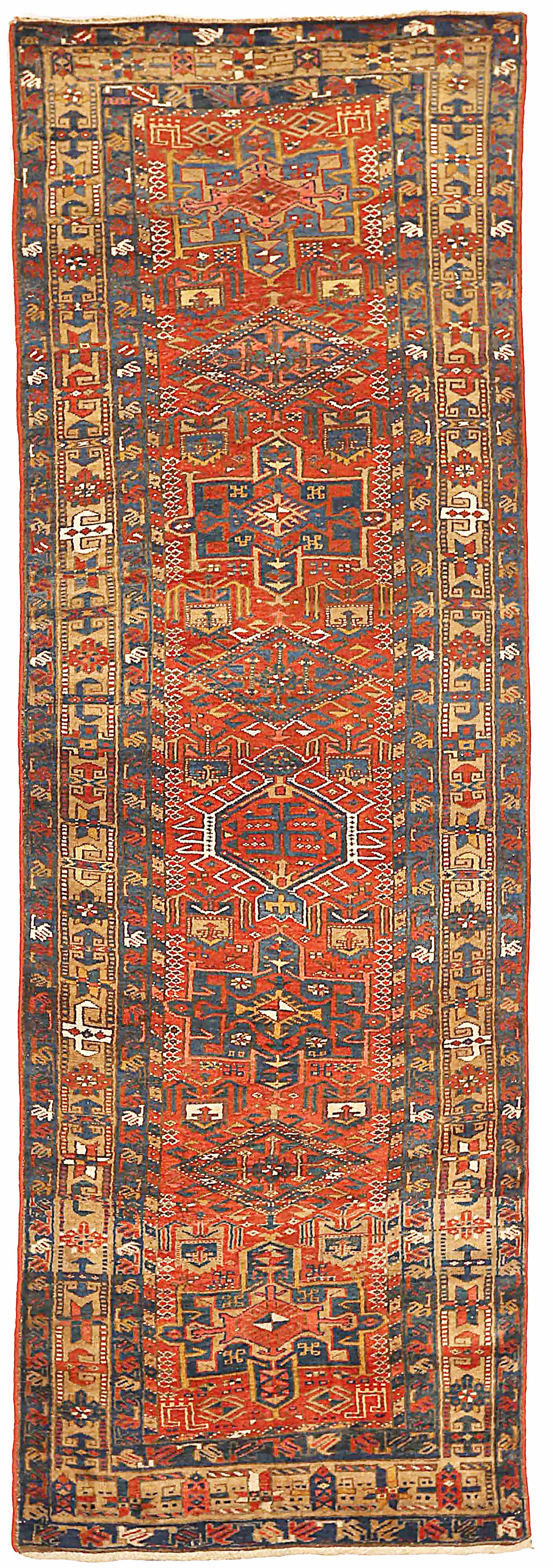 Thumbnail 3 for Antique Persian Heriz Traditional Rug 73845