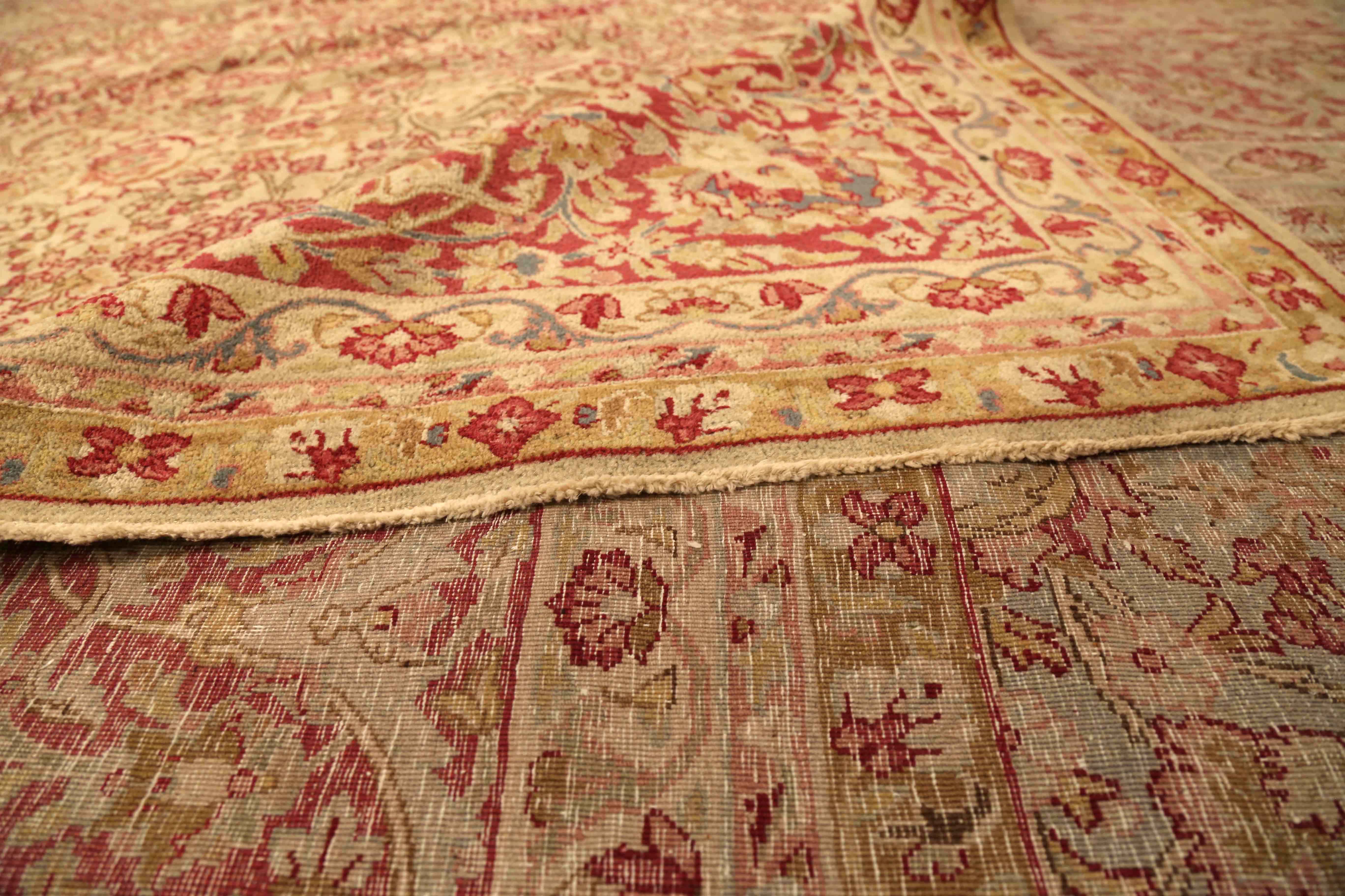 Thumbnail 5 for Antique Persian Kerman Traditional Rug 73849