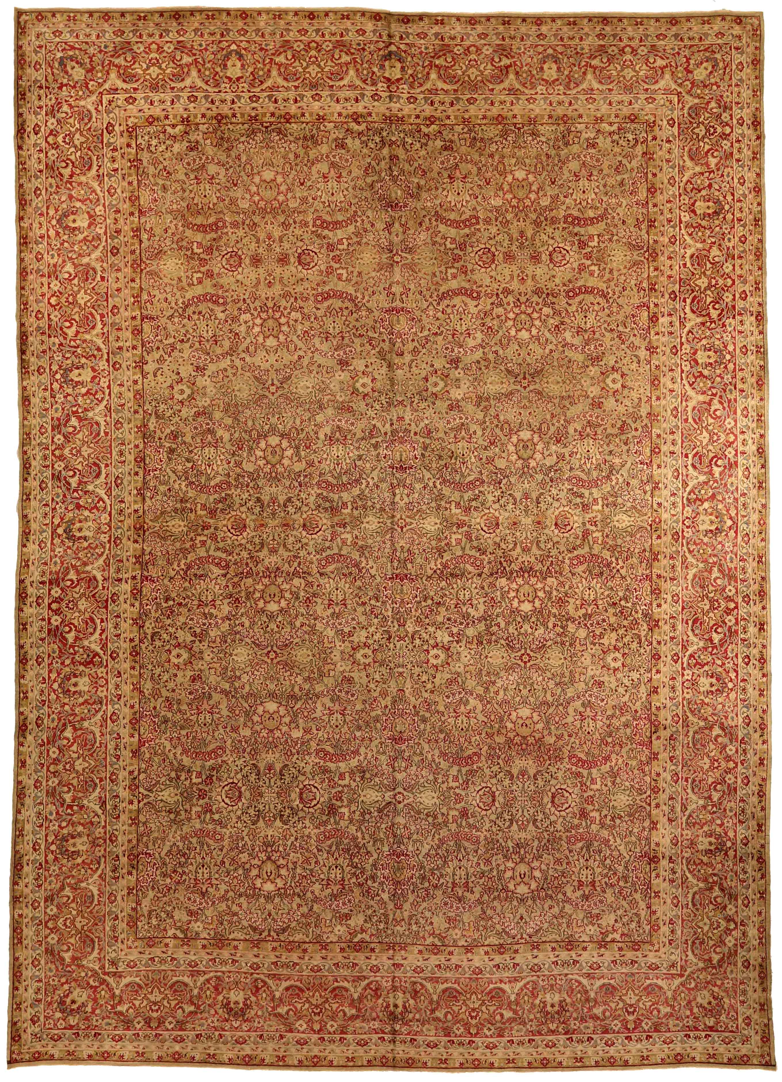 Thumbnail 2 for Antique Persian Kerman Traditional Rug 73849