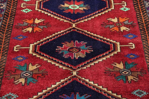 Thumbnail 4 for Antique Persian Azarbaijan Traditional Rug 91435