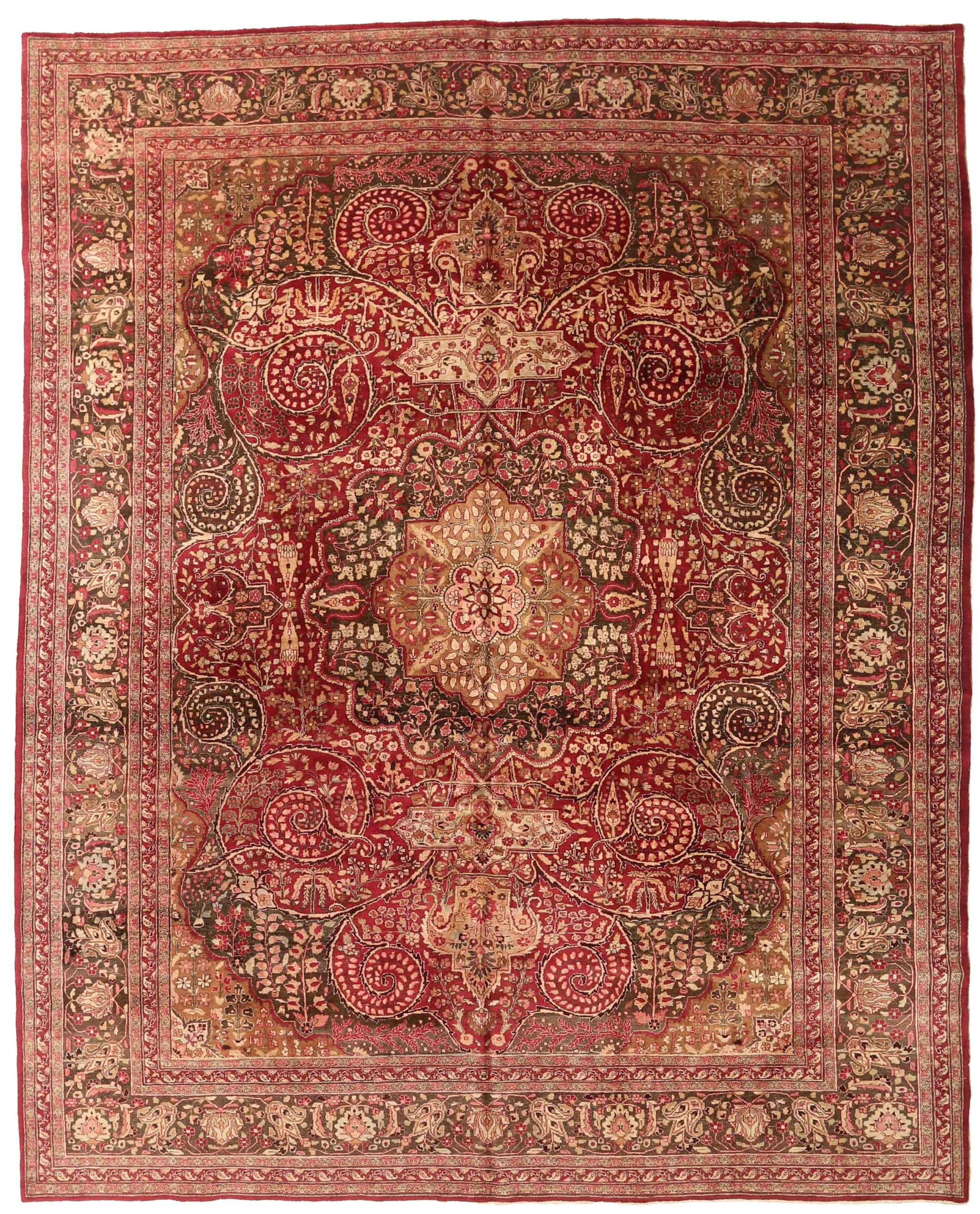 Thumbnail 4 for Antique Persian Mashad Traditional Rug 73877